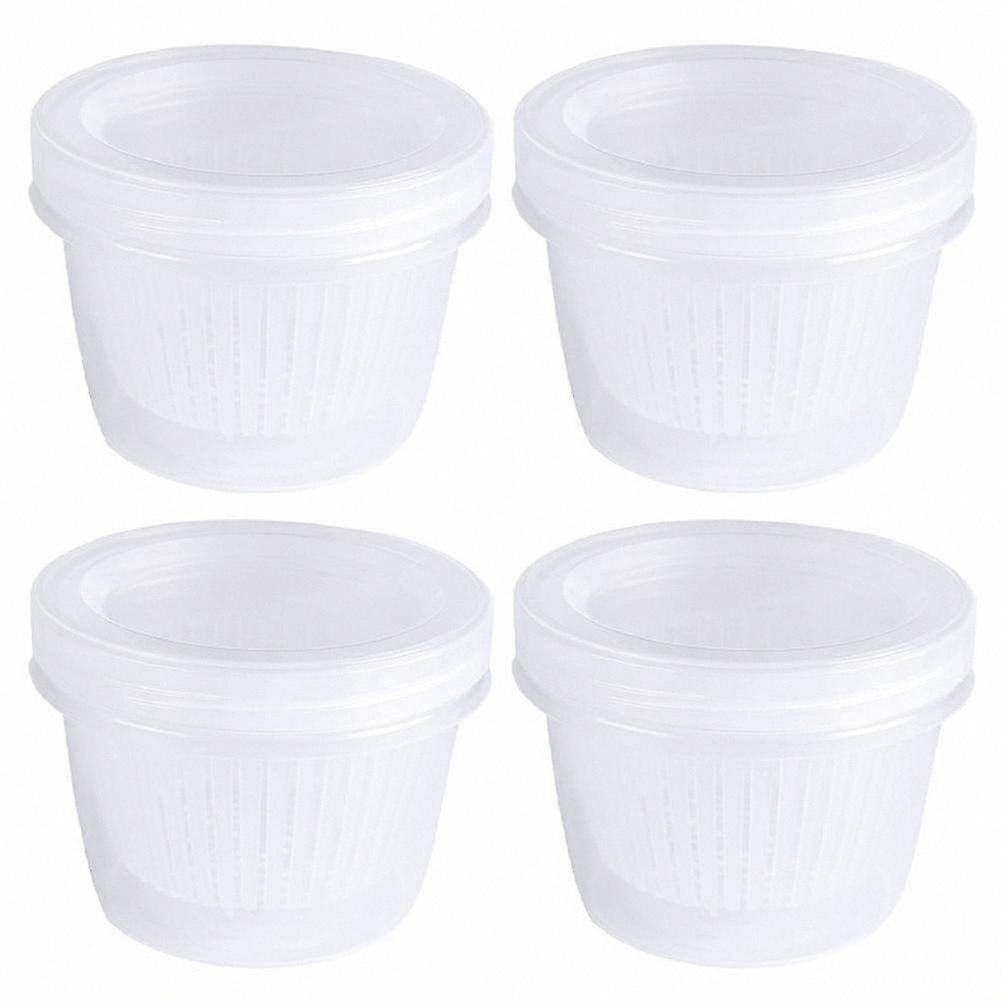 4-Piece Storage Bowl Set with Lids, Freshness-Keeping Containers for Fridge, Freezer, and Pantry Organization