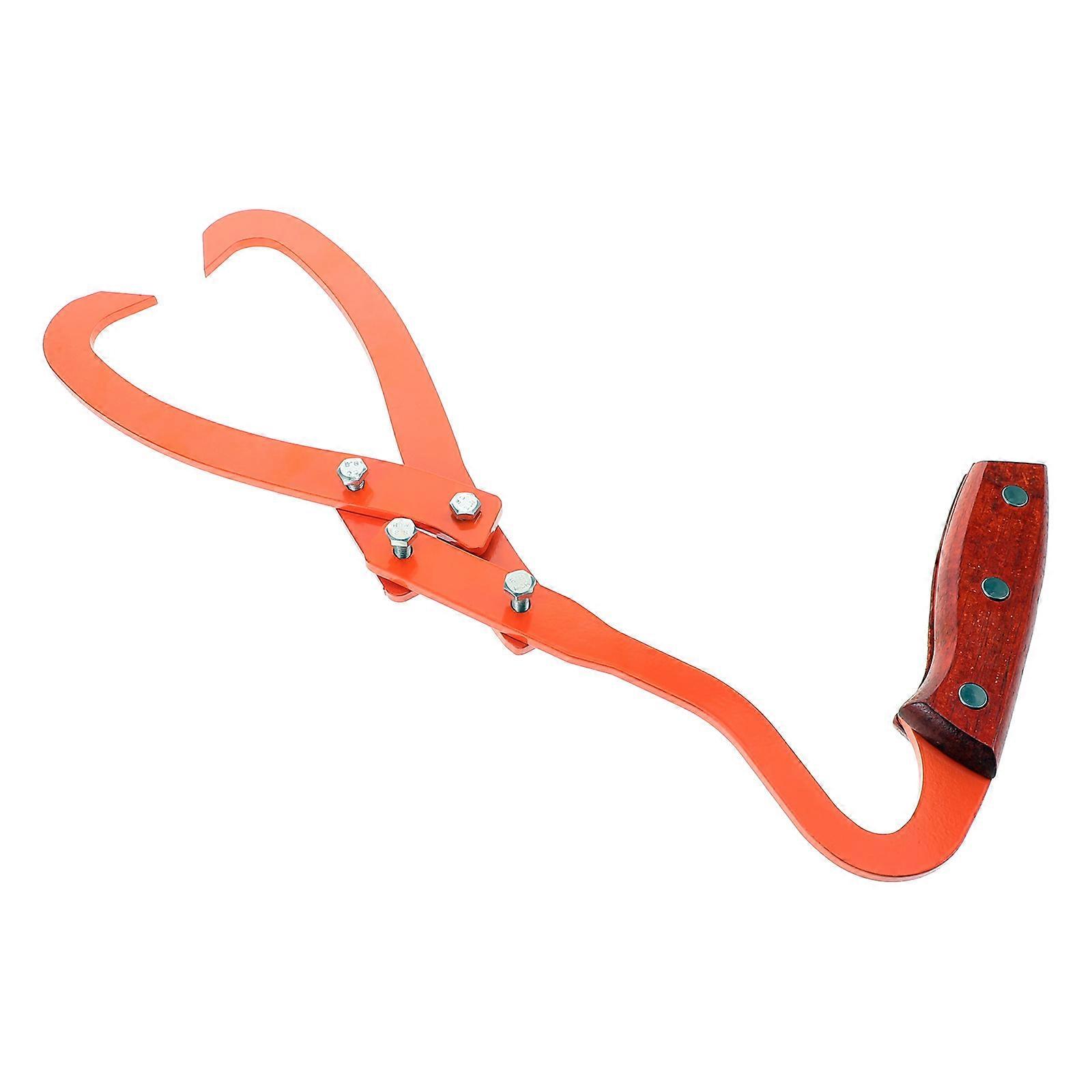 Log Carrier Tongs Heavy Duty Lift Tree Trunk Lifting Tool For Woodworking Wear-Resistant Unloading 26.00X15.00X4.00CM 1Pcs