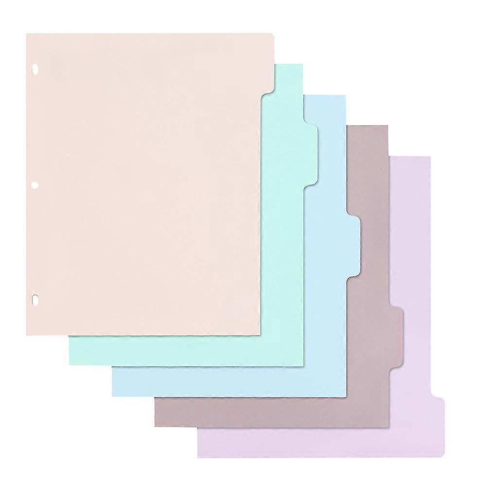 Sleek Loose Leaf Book Binder Accessories Planner Tabs Dividers for Personal and Professional Use