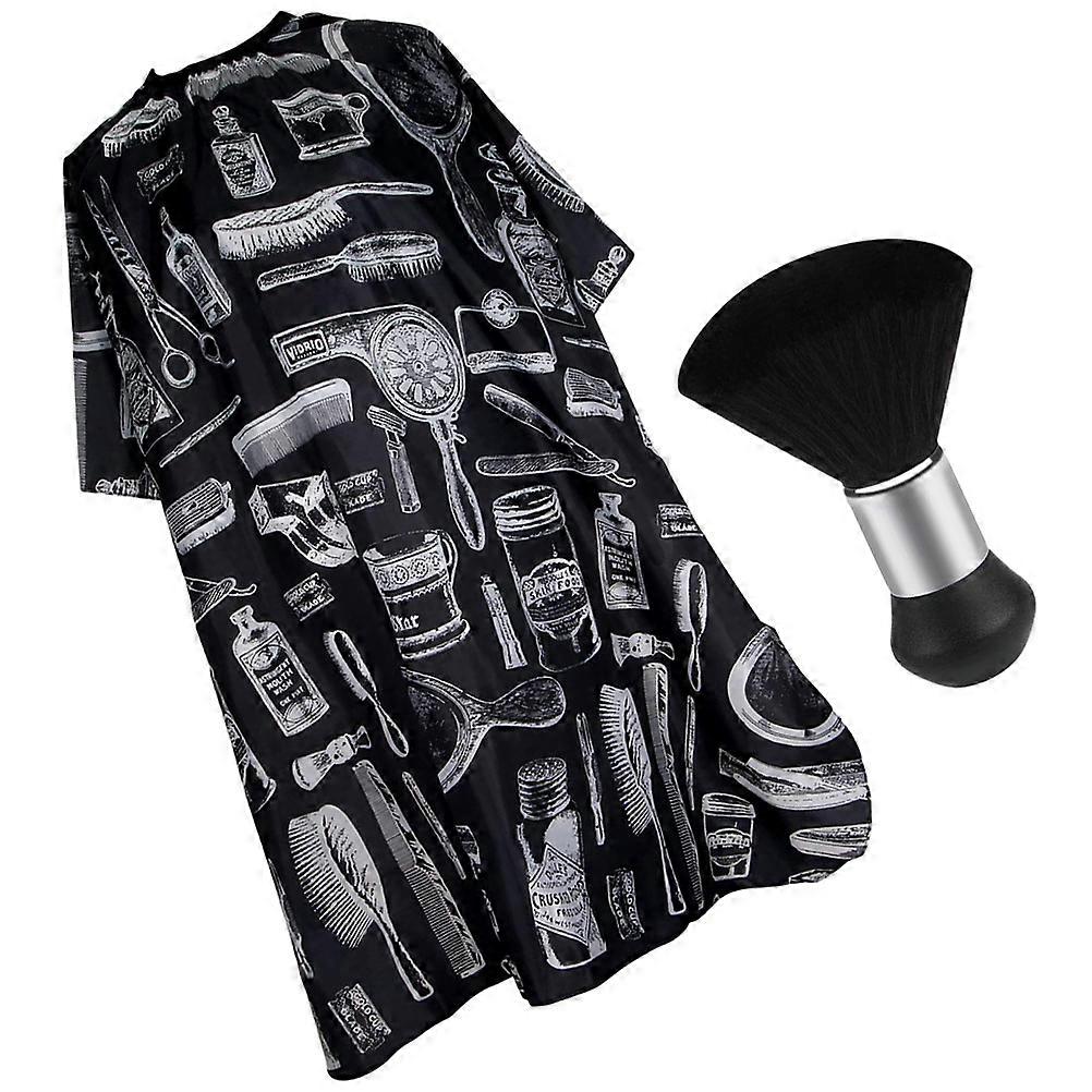 Here's a polished and professional product description based on the title you provided:

   

**Hairdresser Cape with Printed Pattern – Static Free,