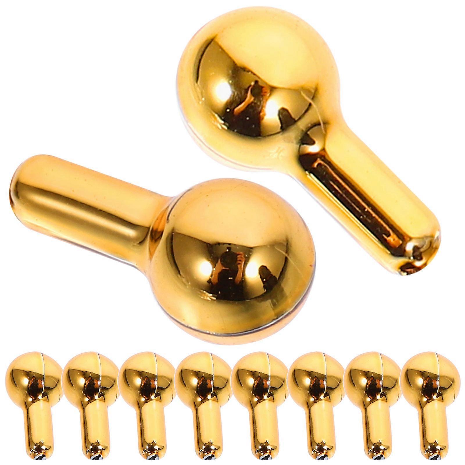 Hemoton 10pcs Mini Cabinet Handle and Drawer Knobs for Doll House DIY Miniature Furniture