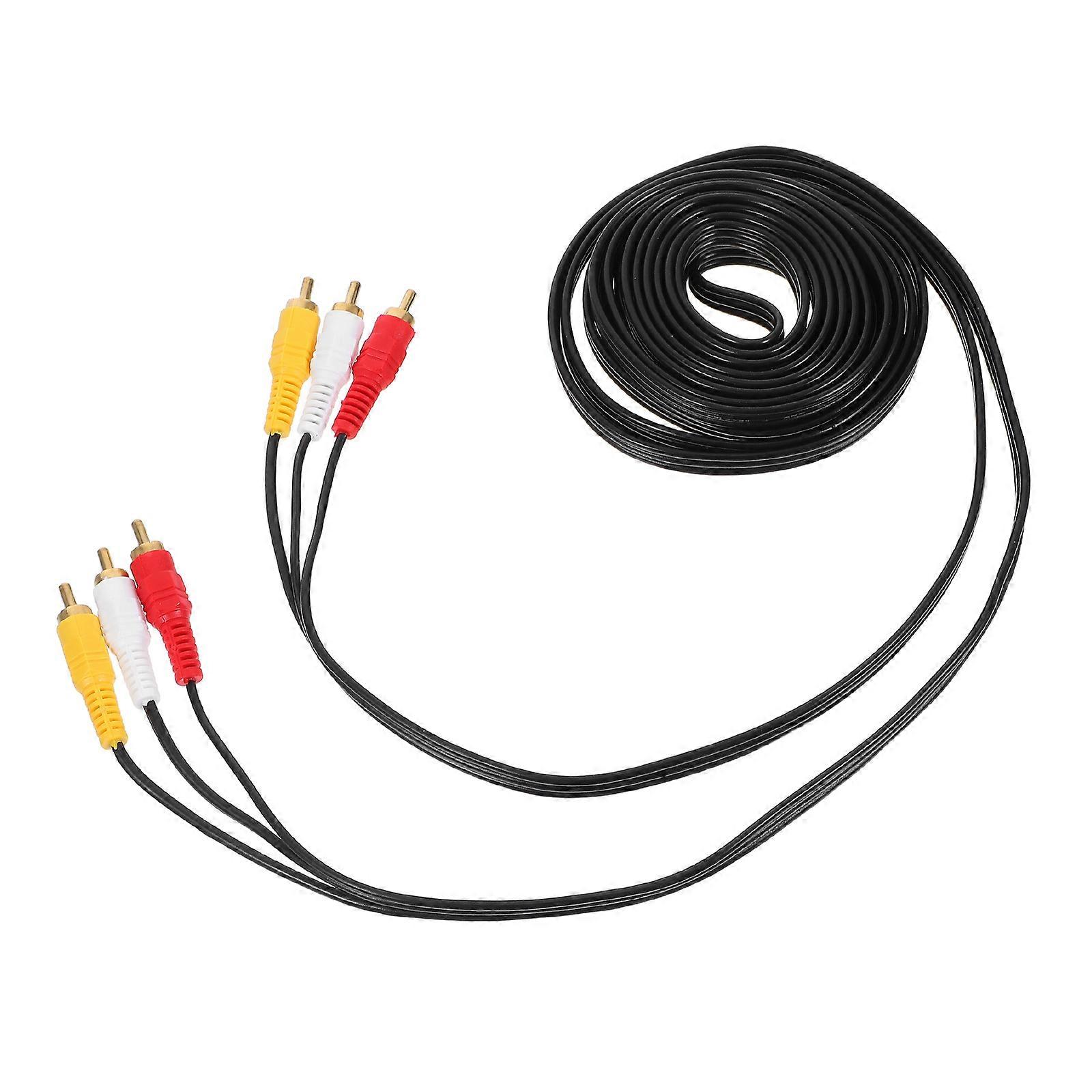 Six Head Male to Female Adapter for Home Entertainment Systems, Supports Multiple Devices with Stable Signal Transmission