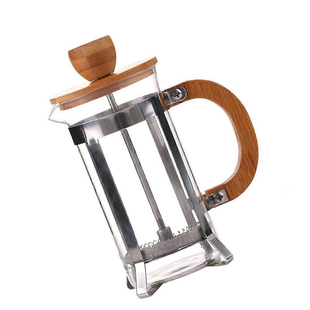 Glass Tea Pot for Home Use 350ml Capacity Orange Color Durability Ensured