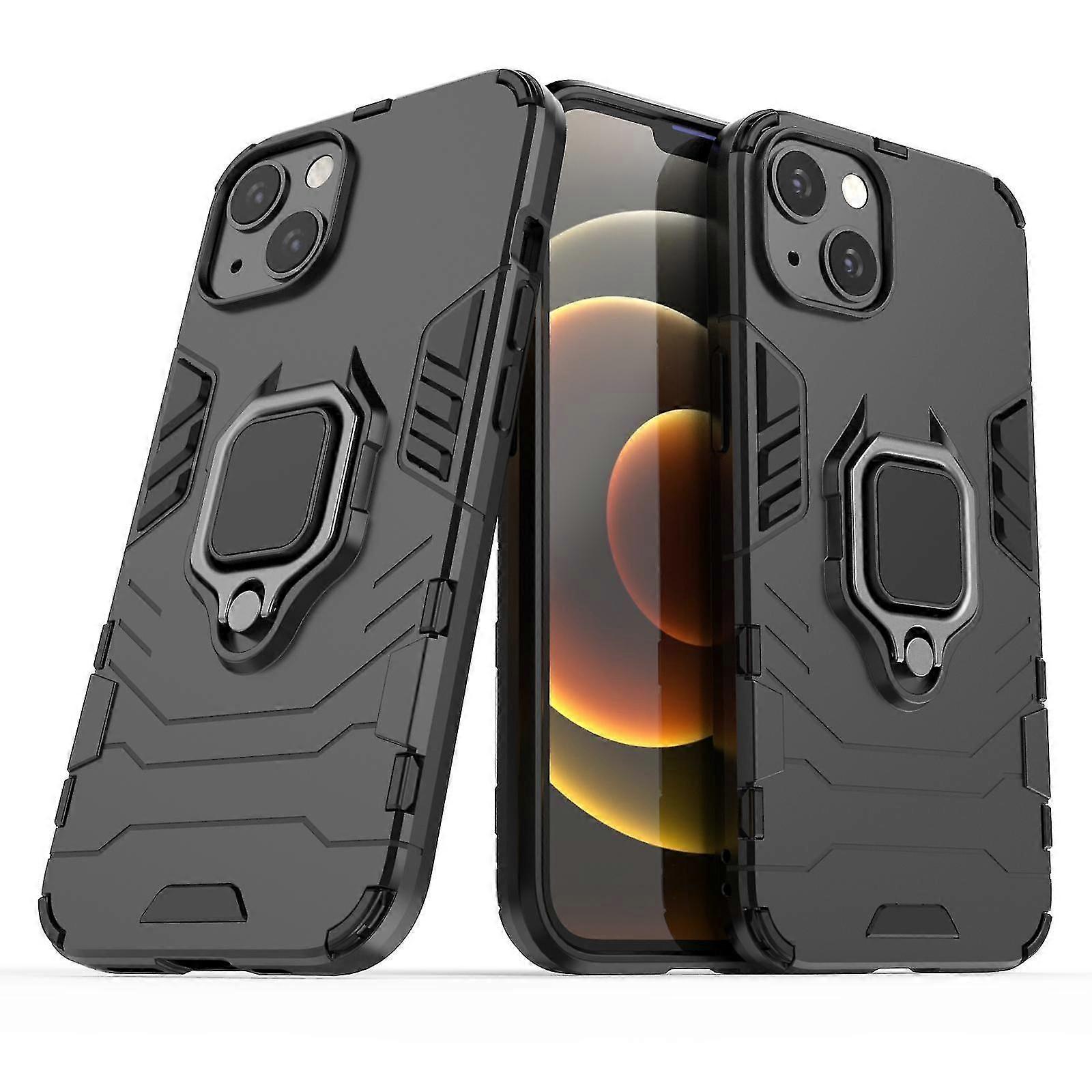 Shockproof Magnetic With Ring Stand Cover Case For