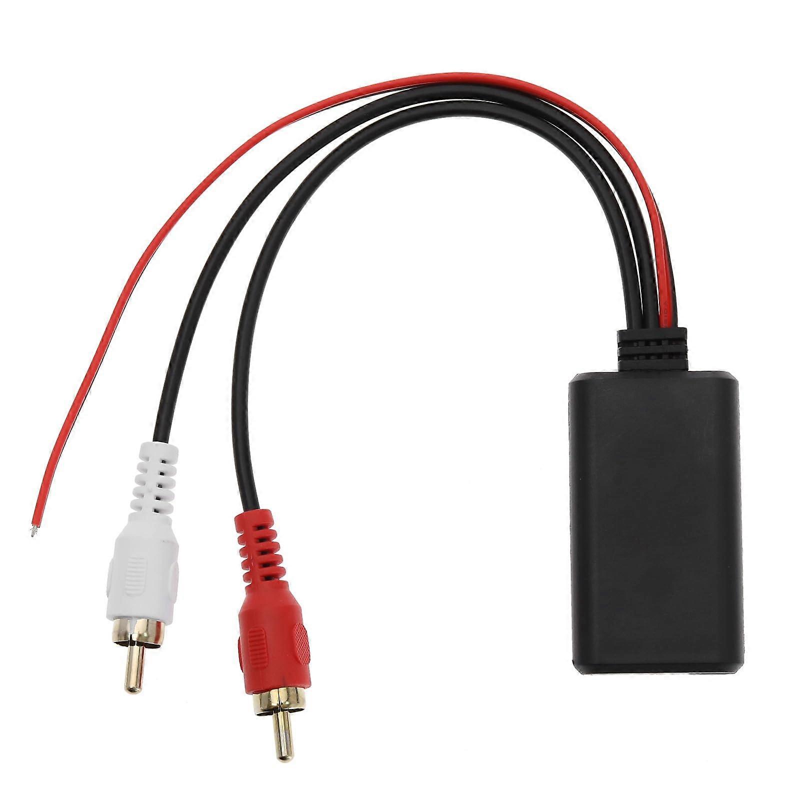 Car Bluetooth 5.0 Audio Adapter 2 RCA Input Wireless Bluetooth AUX Module Adapter Cable for Car Radio Stereo Speaker 25.5 cm Length