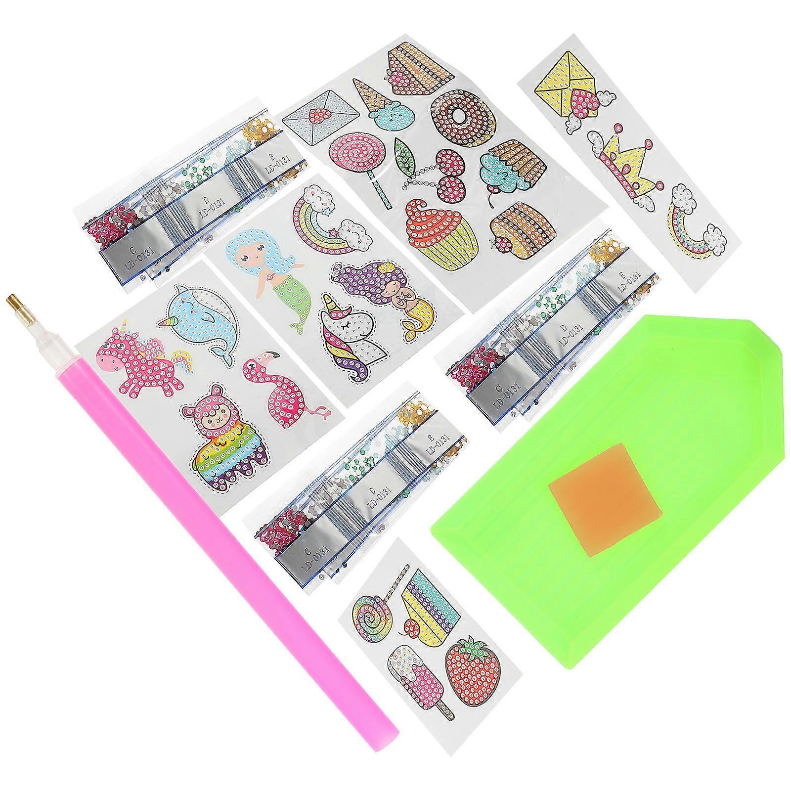 Artistic Jewel Stickers For Kids Enhancing Creativity Various Occasions Self-Adhesive 3 Sets