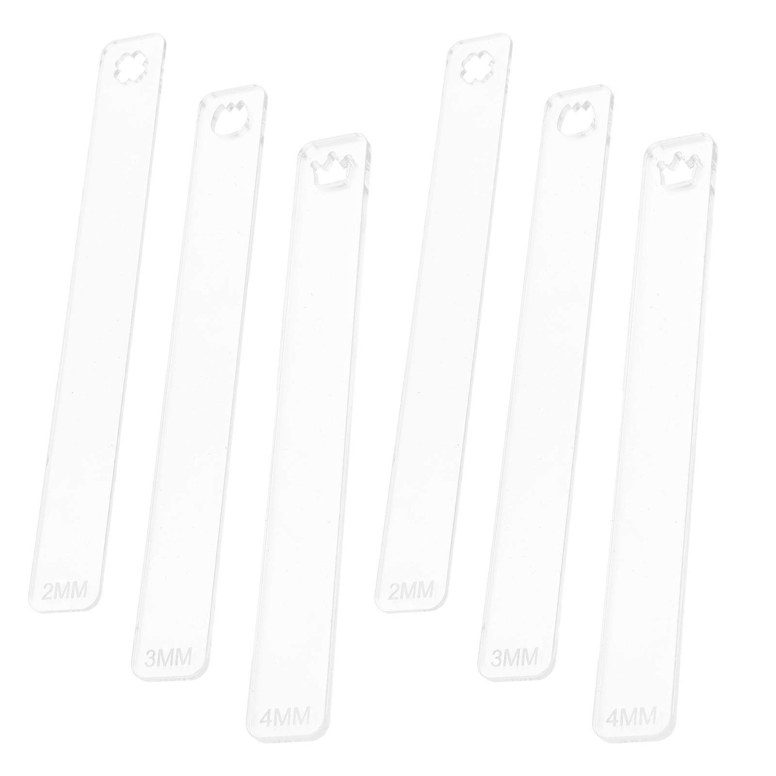 3 Piece Pottery Gauge Tool Set – Multi Functional Measuring Tools for Accurate Polymer Clay Thickness Control, Suitable for All Skill Levels