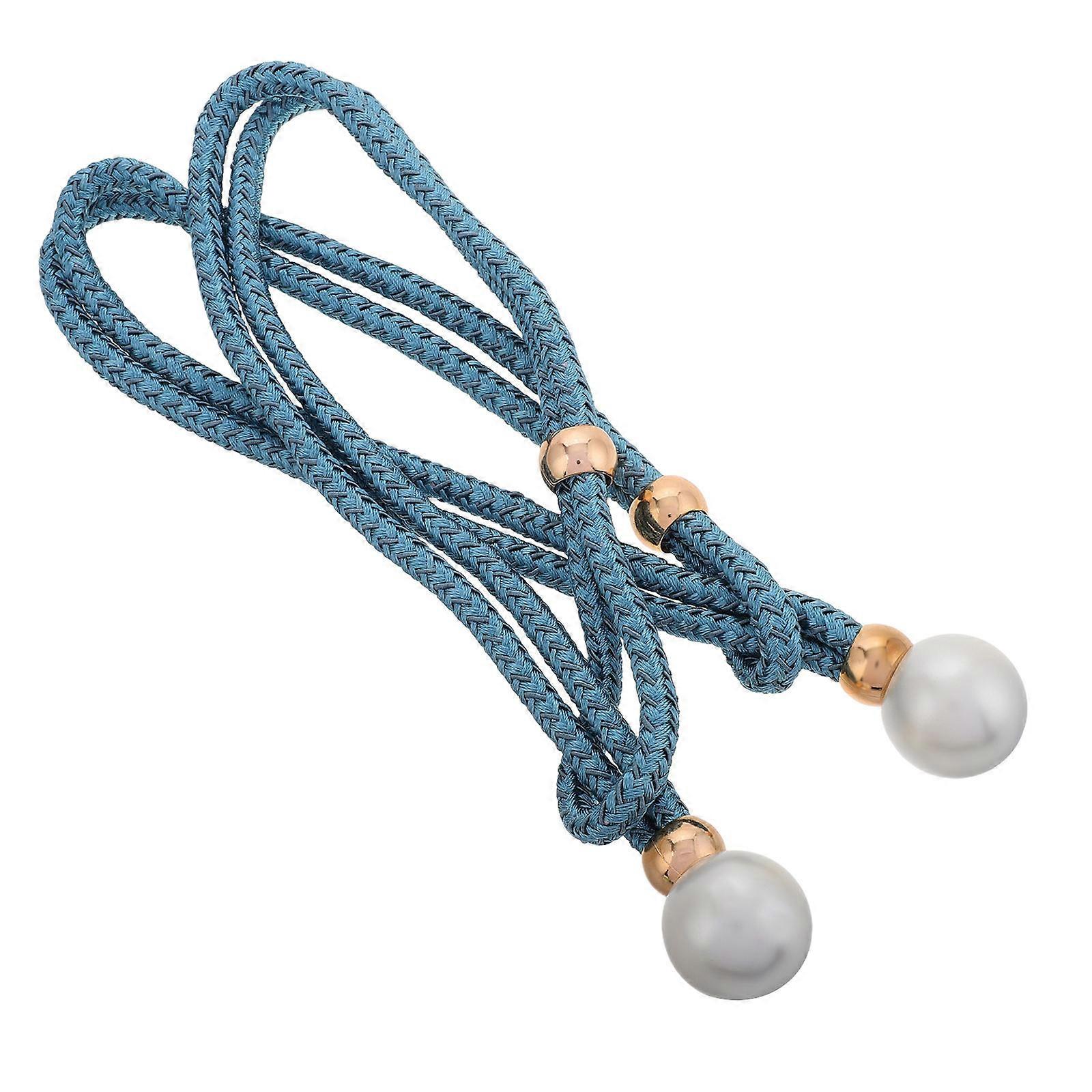 FRCOLOR 2pcs Simple Style Curtain Tie Backs for Bedroom Hand Woven Drapes Holders Rustic Curtain Ties with Buckle