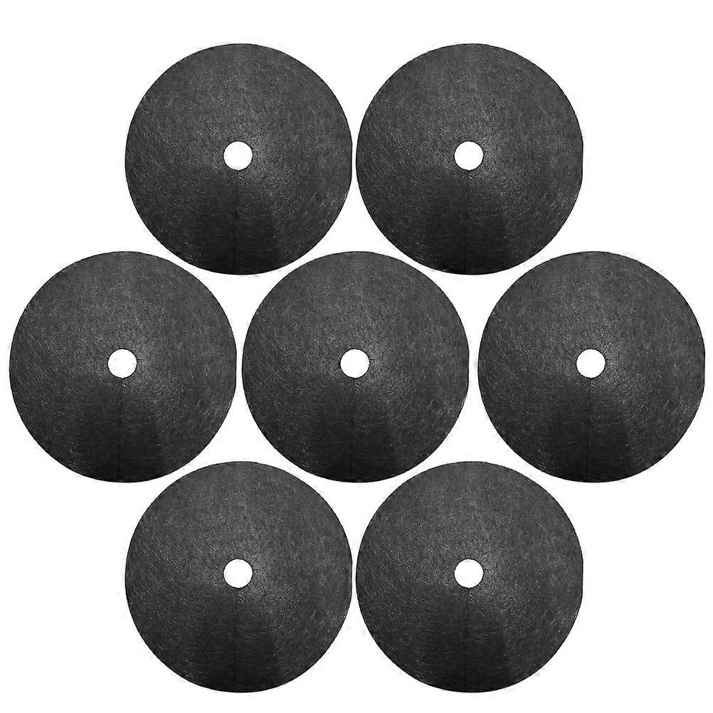 Black Nonwovens Orchard Weeding Cloth for Garden with Durable Thickened Design 27cm Outer Diameter 4cm Inner Hole