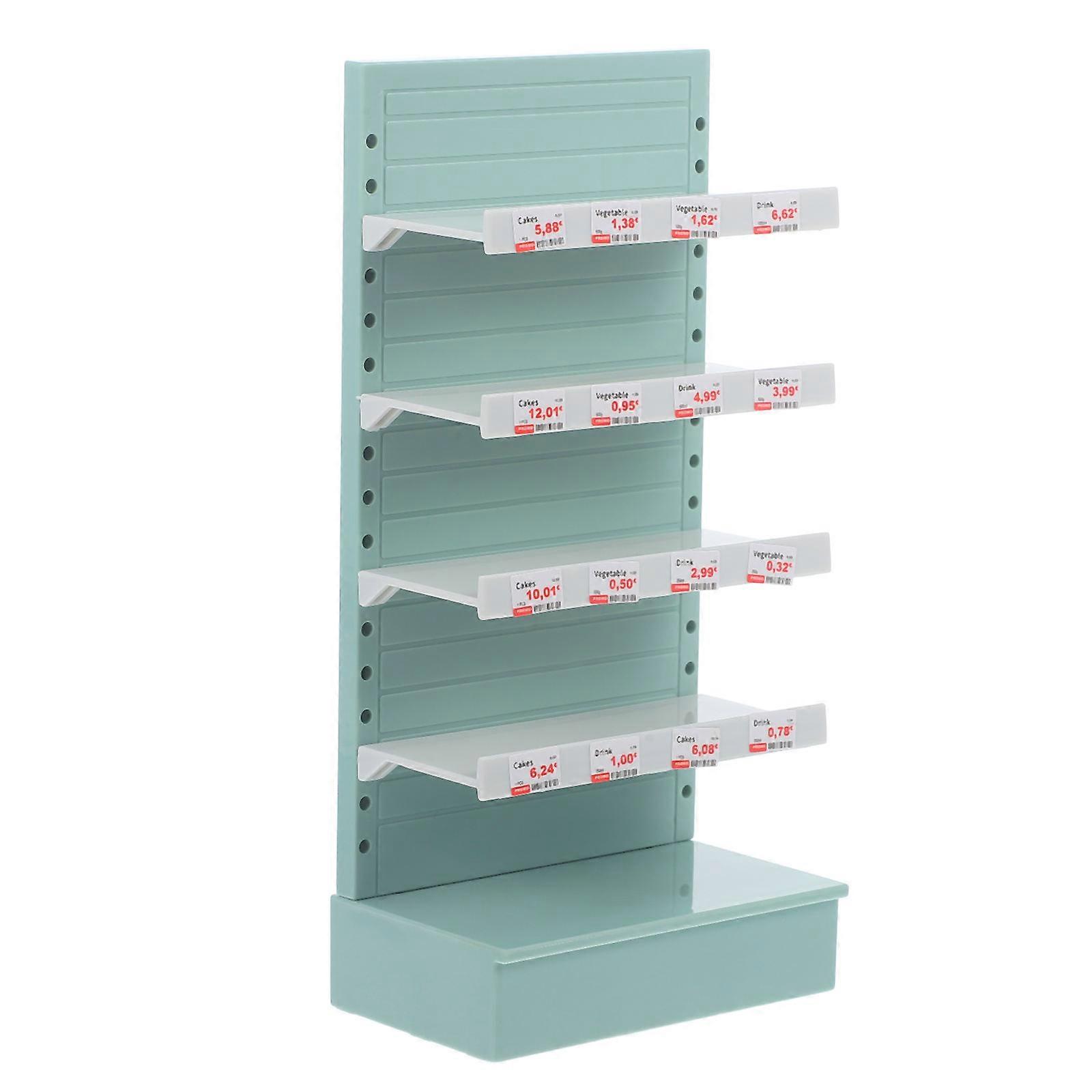 Mini House Display Shelf Miniature Storage Shelf Model Green 16.80X8.00X5.00CM For Micro Landscape Garden 1Set