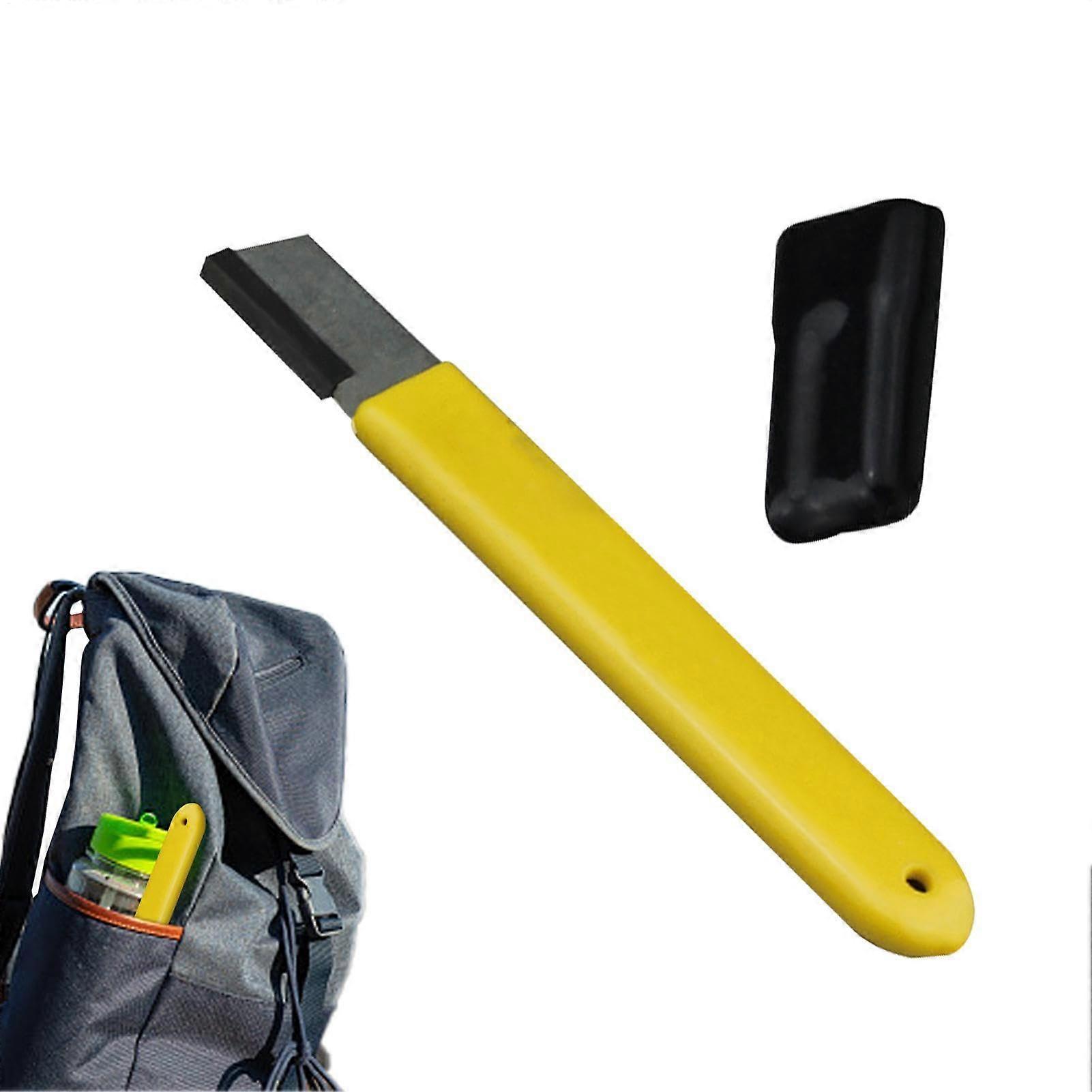 Cutter Sharpener for Garden Tools, Multi-Purpose Sharpener with Non-Slip Handle for Shears, Clippers, and Axes