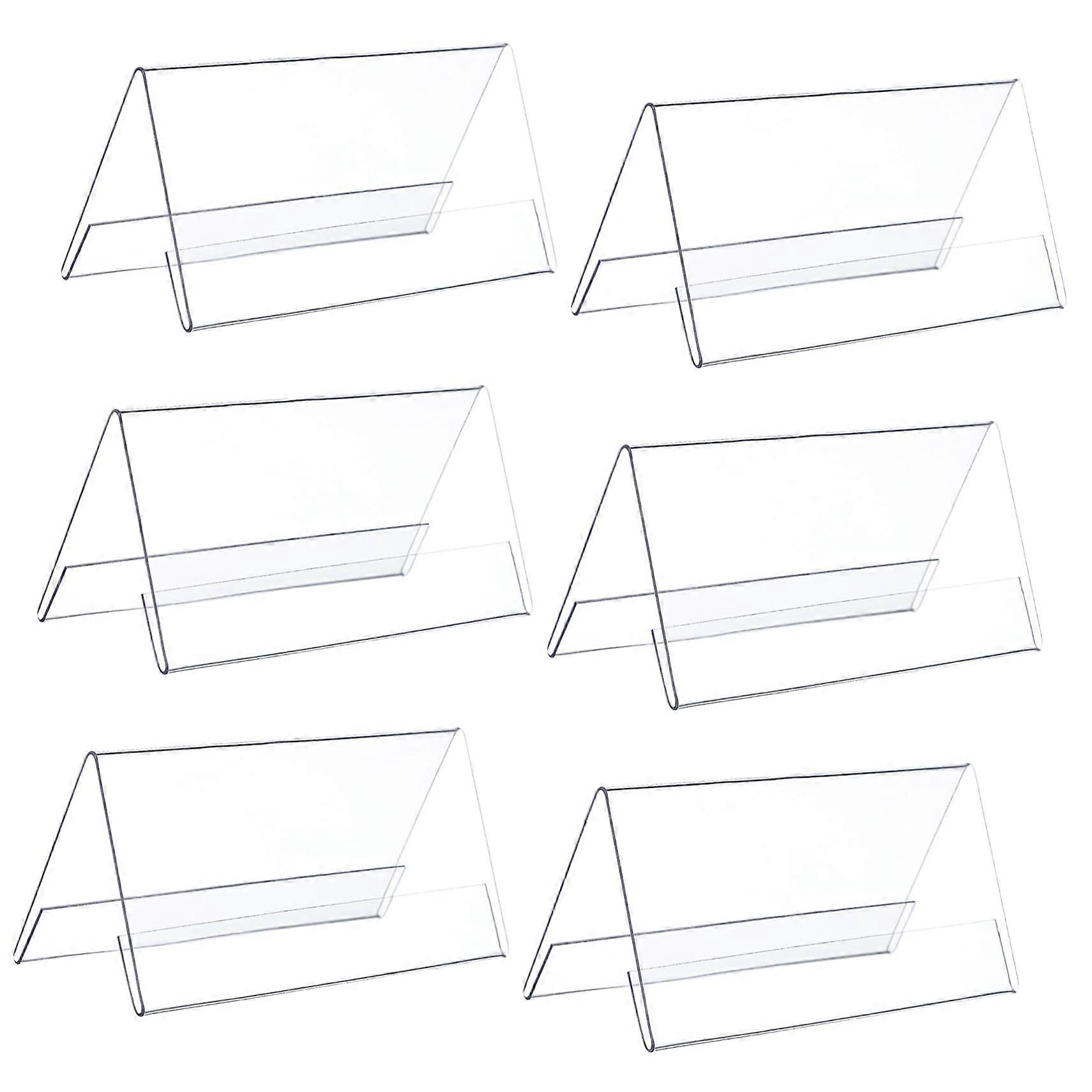 Pack of 6 Conference Table Cards, Name Badges for Desk, Place Cards for Meetings