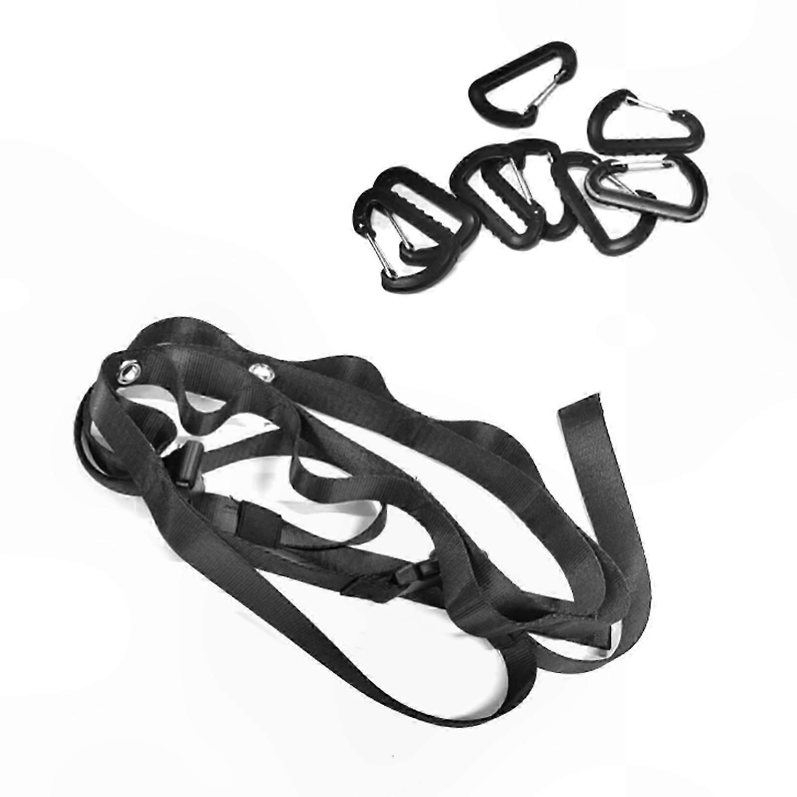 Car Clothesline Nylon Clothes Drying Rope Tent Lanyards Auto Storage Strap with 8 Position Clothes Line