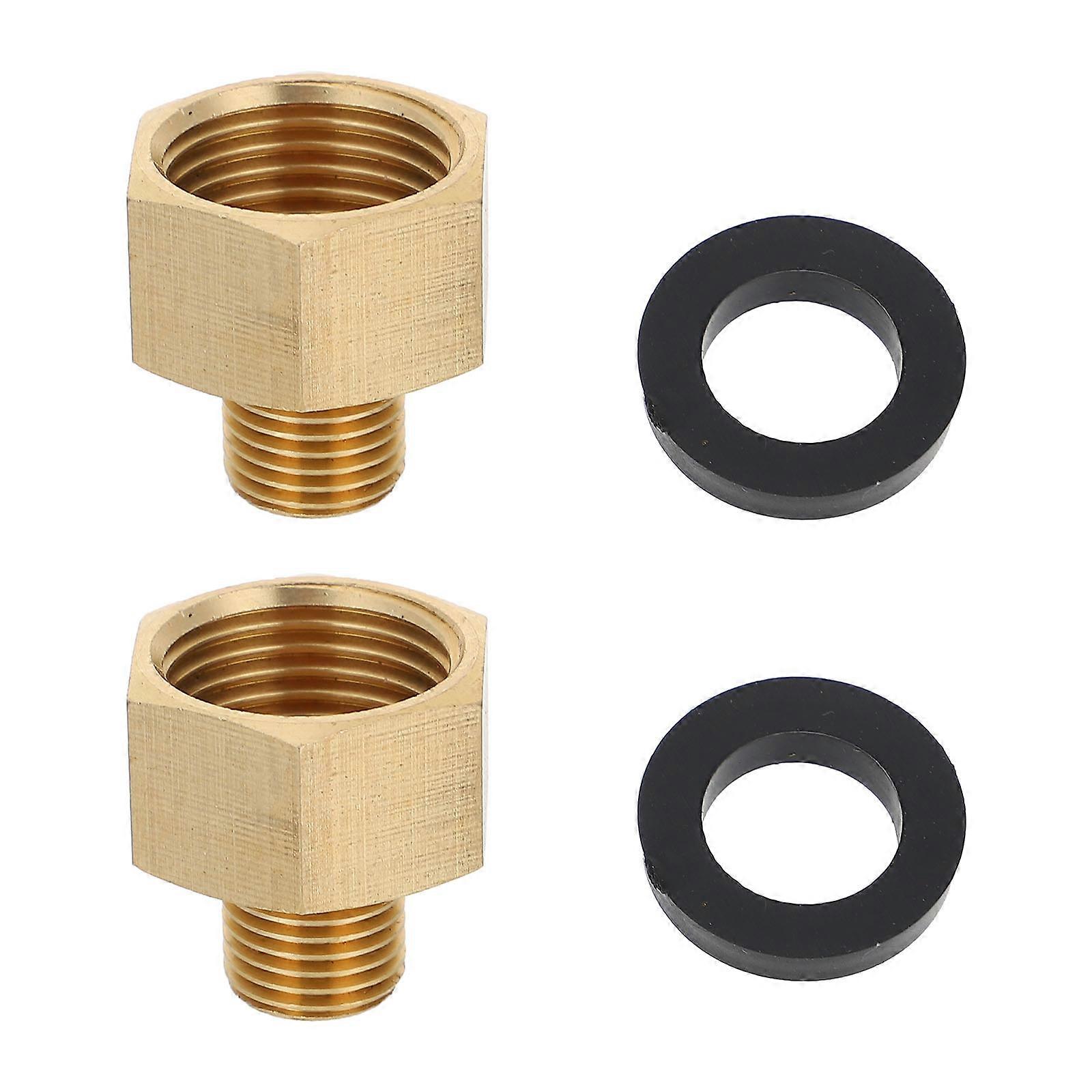 2PCS NPT Fitting 1/2 inch Internal to 1/4 inch External Connector