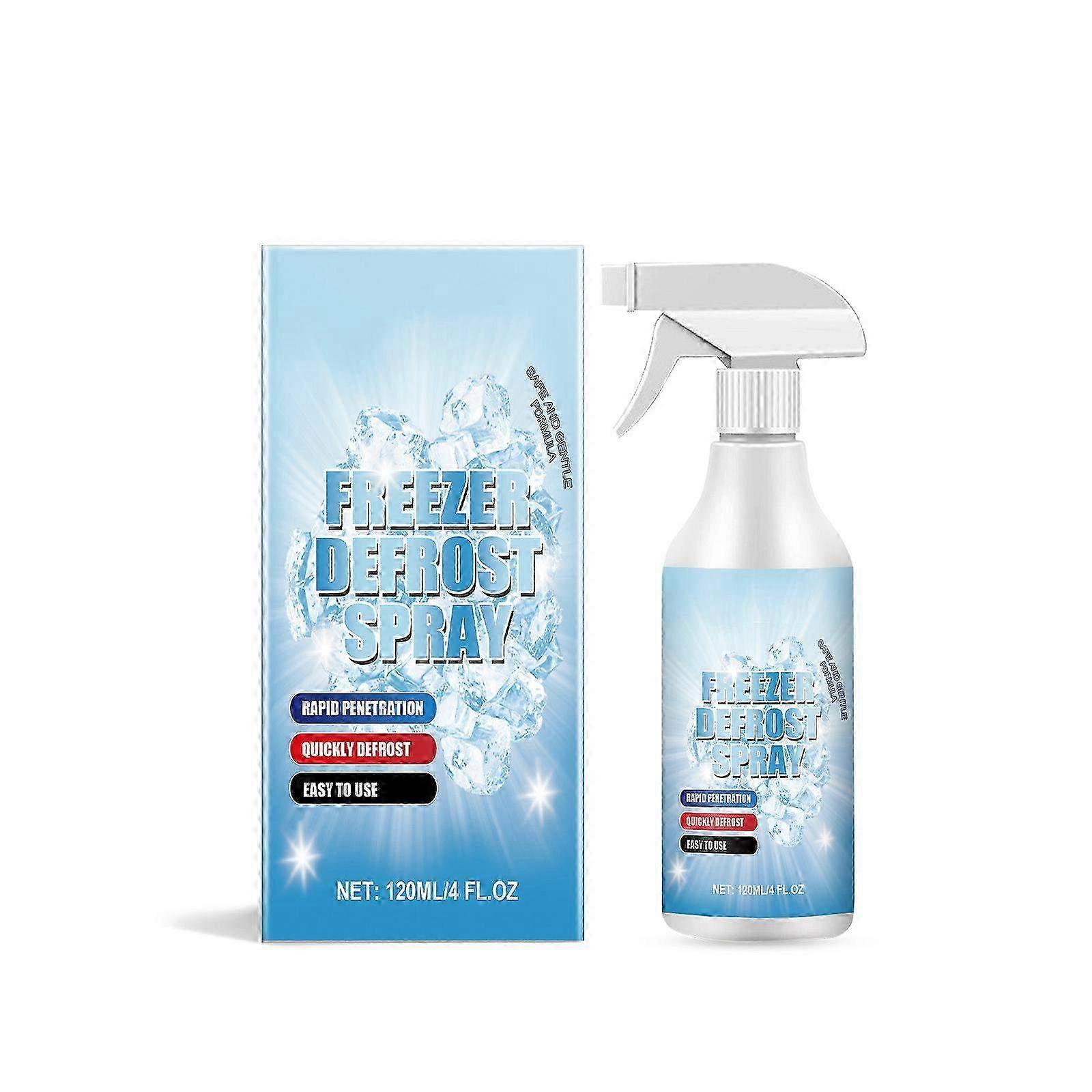Multi-Purpose Freezer Defrosting Spray - 120ml Deicing Solution for Ice Maker, Windows & More - Easy Ice Removal Spray