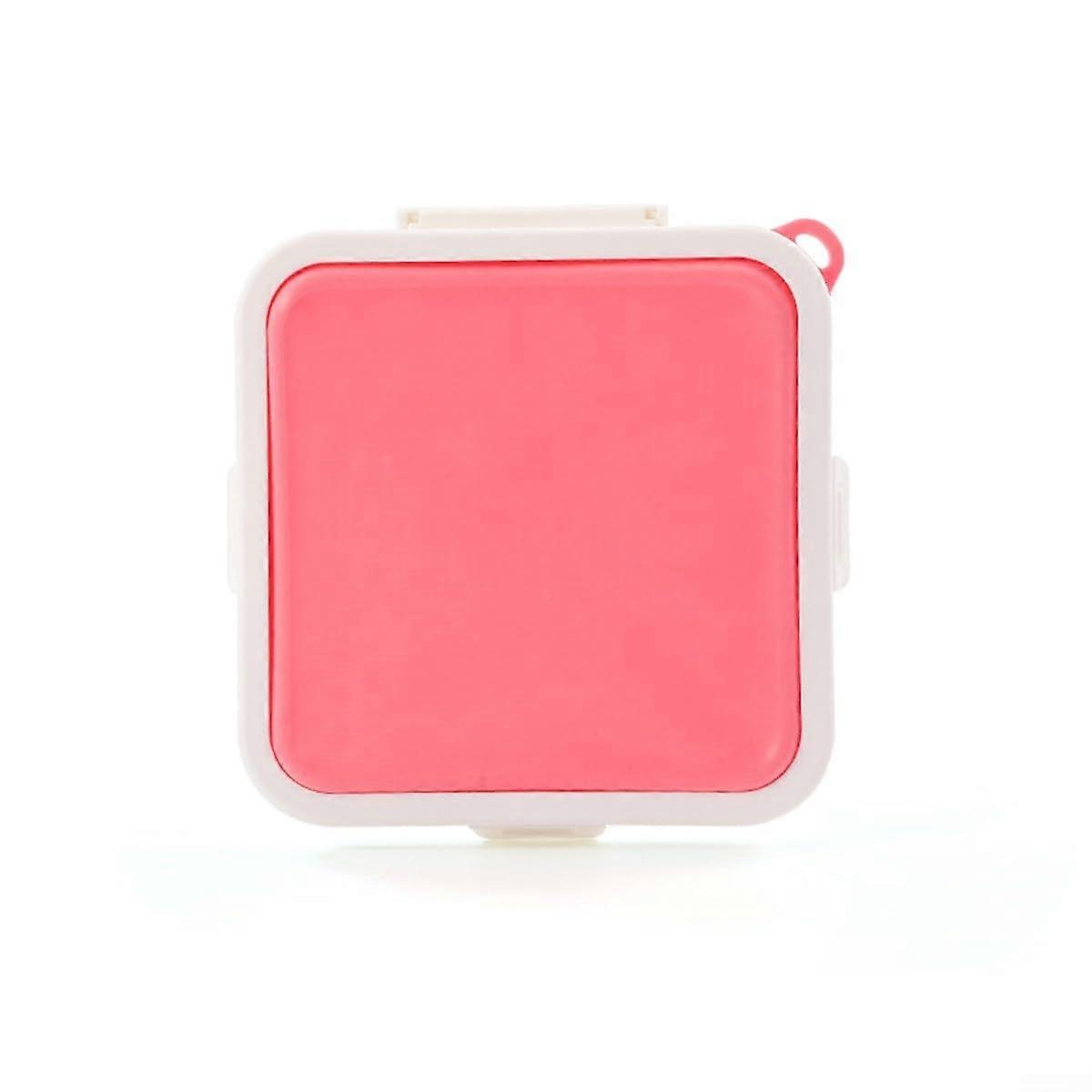 Stylish and functional toastshaped food storage, for daily meal prep (red).