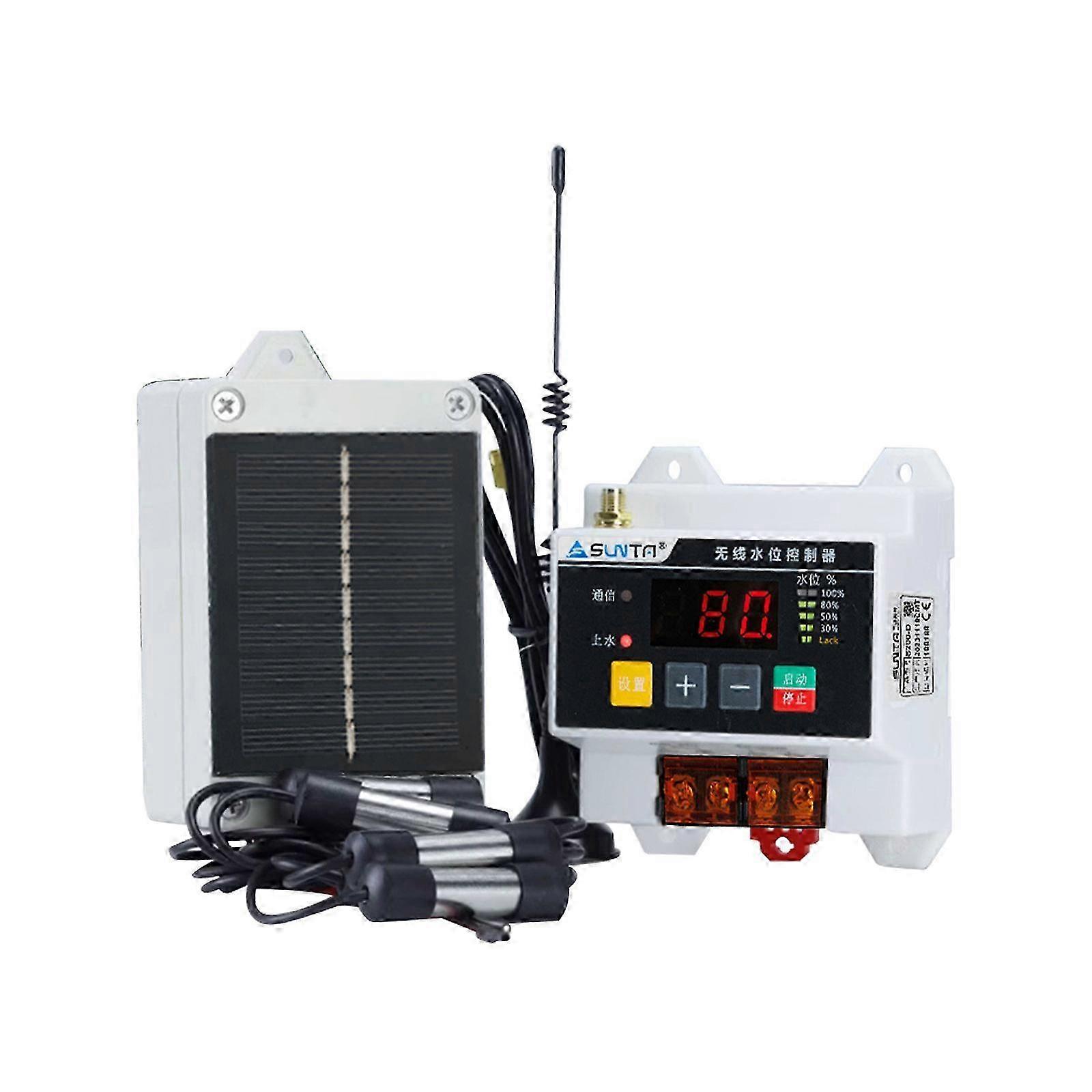Automatic Water Level Controller w/ Solar Powered Transmitter & Antenna js1000m SZRH A-S