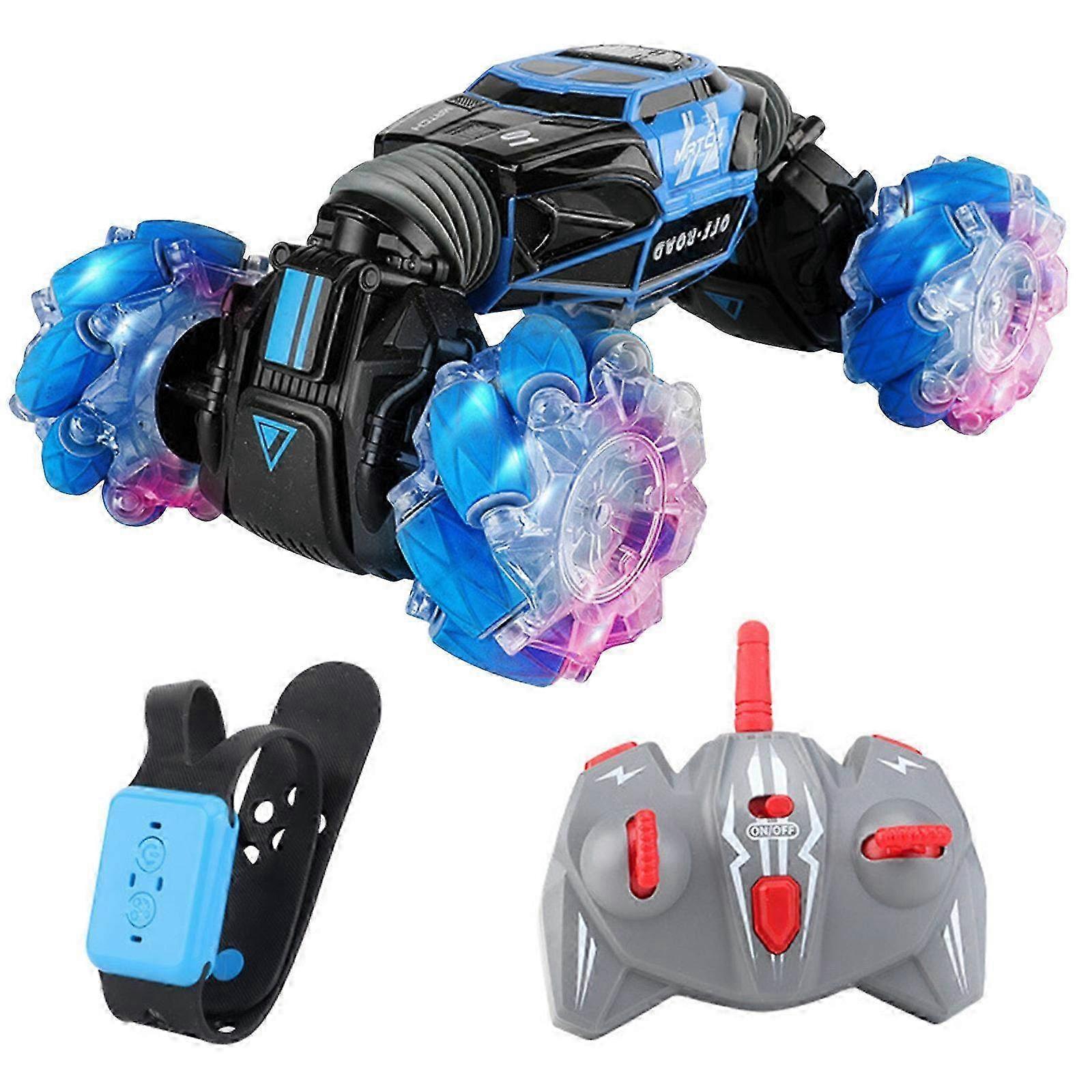 Remote Control Stunt Car with Gesture Sensor & Deformable Design - 4WD RC Car for Kids & Adults with Cool stunt Features