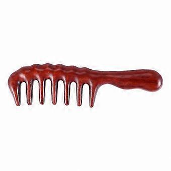 Natural Wooden Comb with Wide Teeth for Static-Free Styling