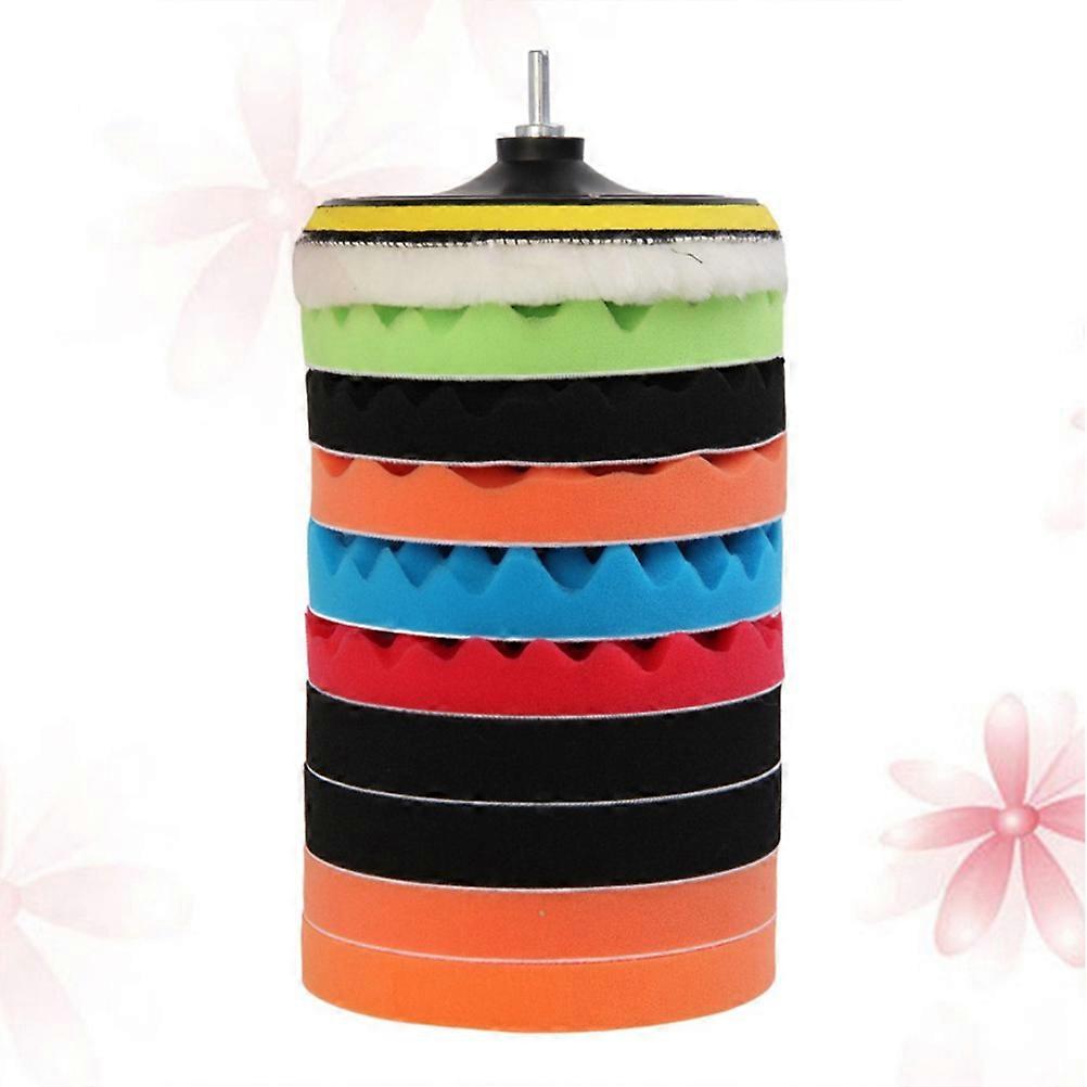 Car Polishing Buffing Sponge Pads 12 Pcs Professional Buffing System for Car Lightness Improvement 7 Inch Polishing Discs