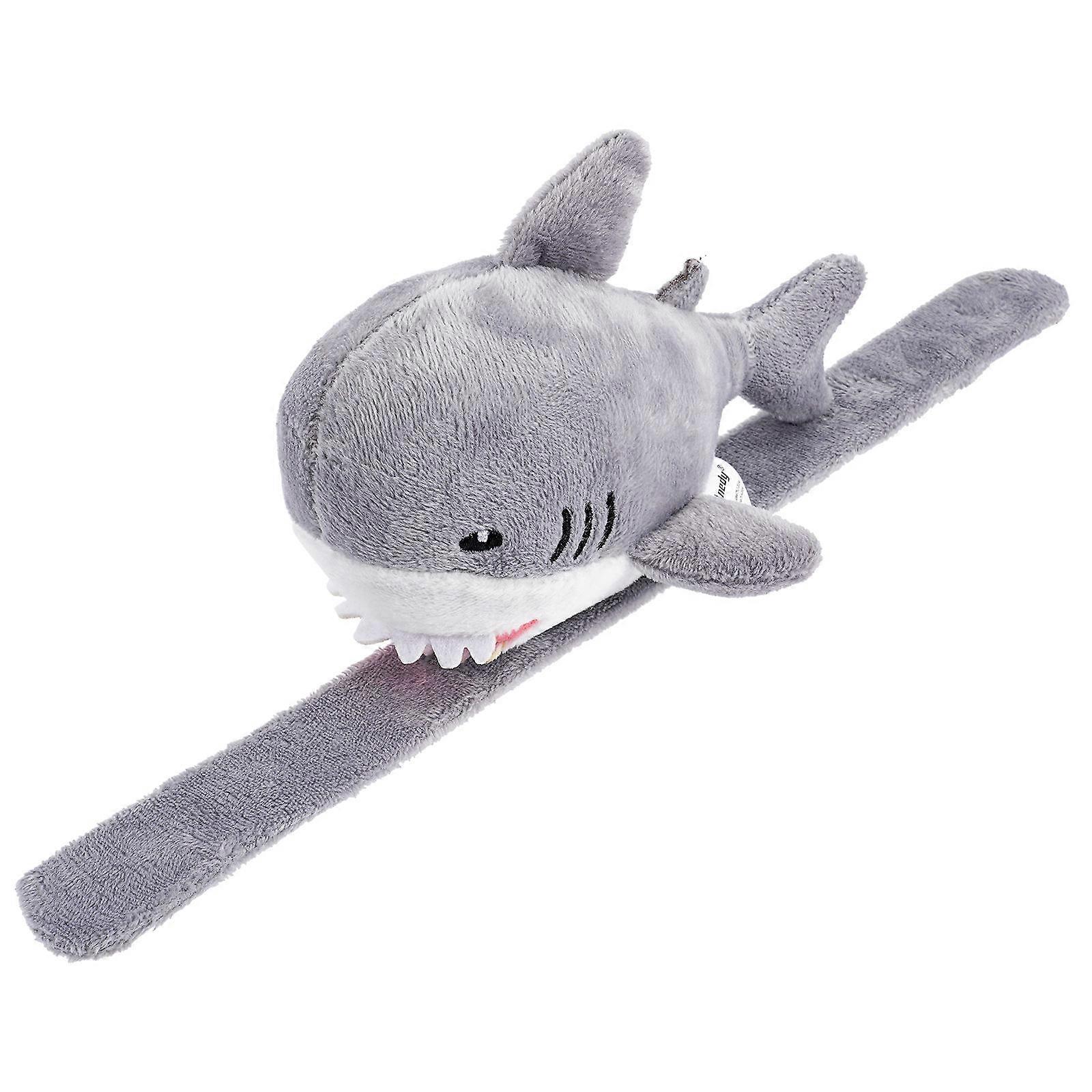 Shark Slap Bracelets Kids Cartoon Shark Wristband Comfortable Wearing Light Grey 1Pack