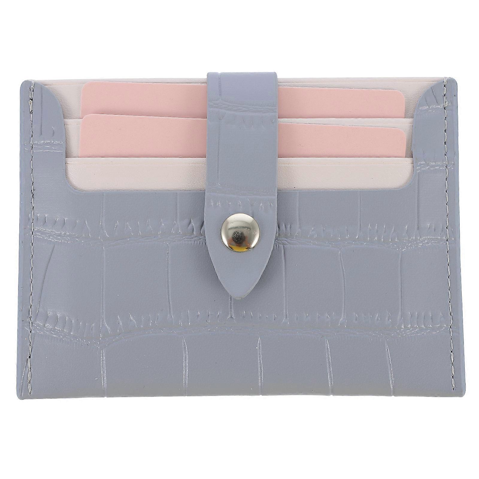 Credit Card Storage Organizer 1Pcs Stylish PU Holder Ideal For Daily Use And Travel 11.5X8.5X1CM
