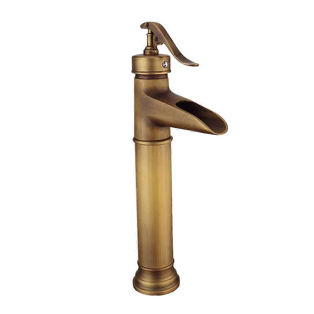 Solid Brass Basin Mixer Tap With Durable Construction And Streamlined Shape For Bathroom Accessories 1Set