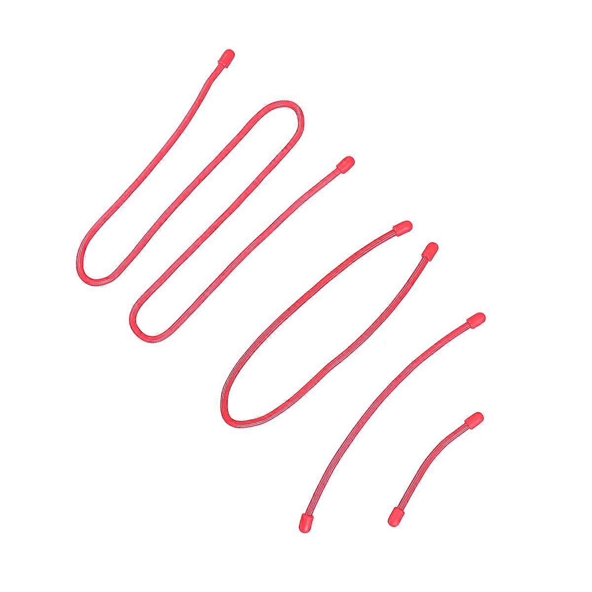 12pcs Red Silicone Binding Belt for USB and Data Cables Durable Easy to Use Home Organization 3inch 6inch 12inch 24inch
