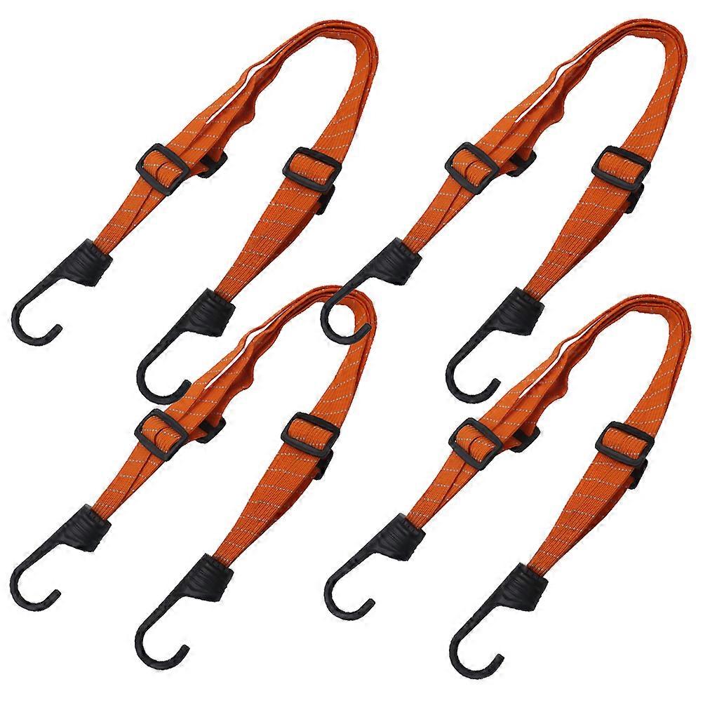 Adjustable Nylon Bike Cords with Hooks Portable Motorcycle Cargo Straps for Luggage Securing & Elastic Fastening, Multi Purpose Tie Down Ropes