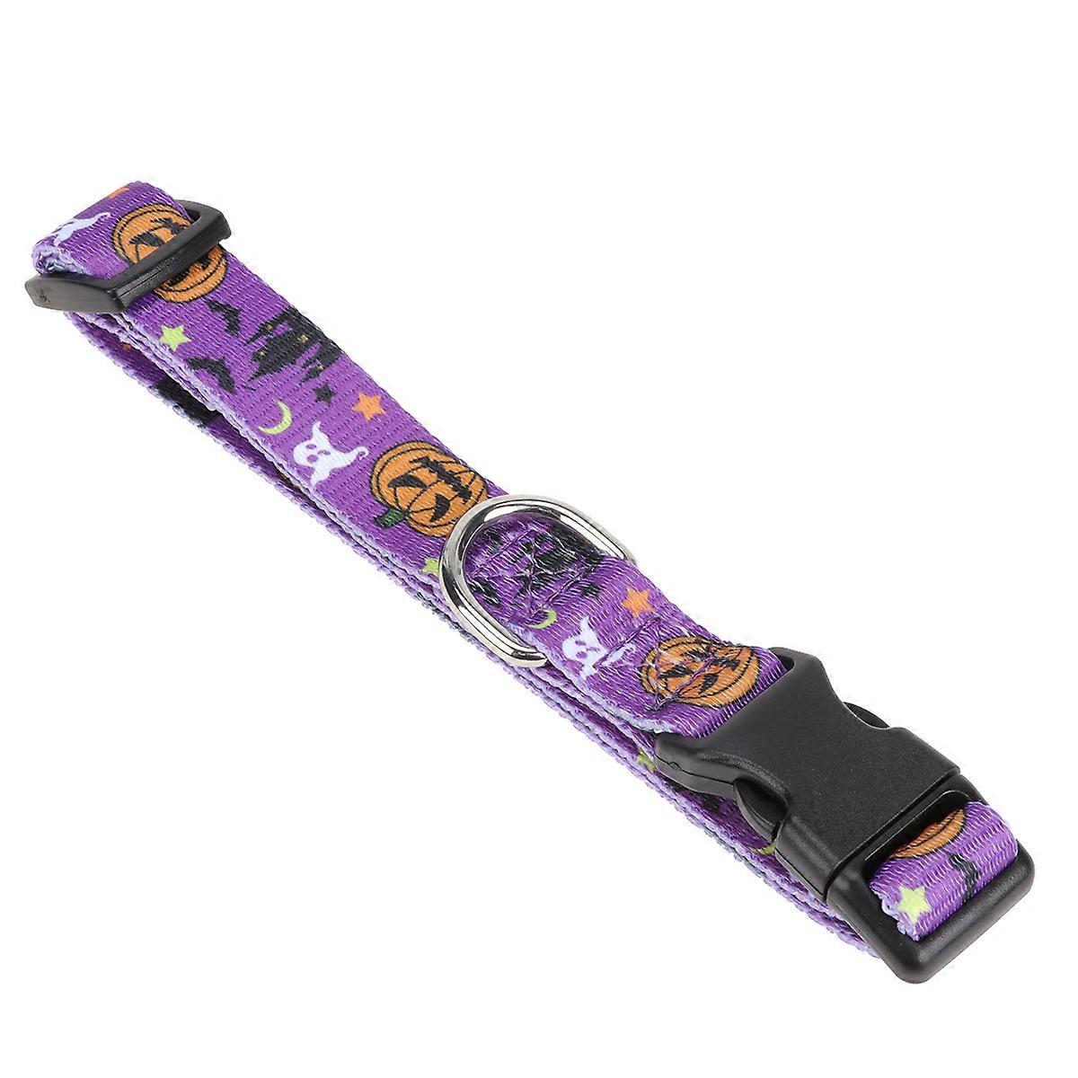Halloween Pet Collar Durable Festive Dog Accessory for Comfortable Wear During Halloween Celebrations
