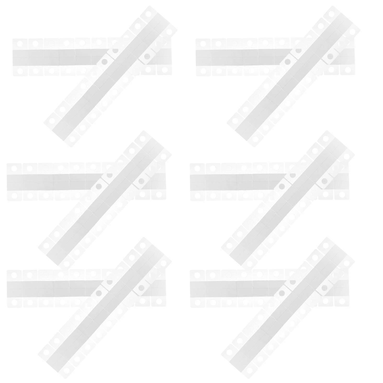300pcs Clear Self Adhesive Hanging Tabs PVC Display Hooks for Retail Product Presentation Easy to Use Sticky Tabs for Jewelry and Merchandise