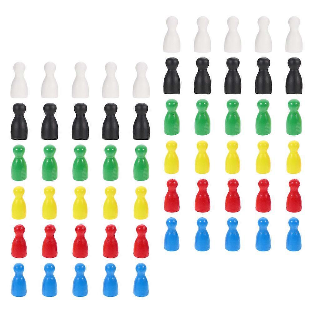 Board Game Accessories 60Pcs Game Props Wood For Photography Props