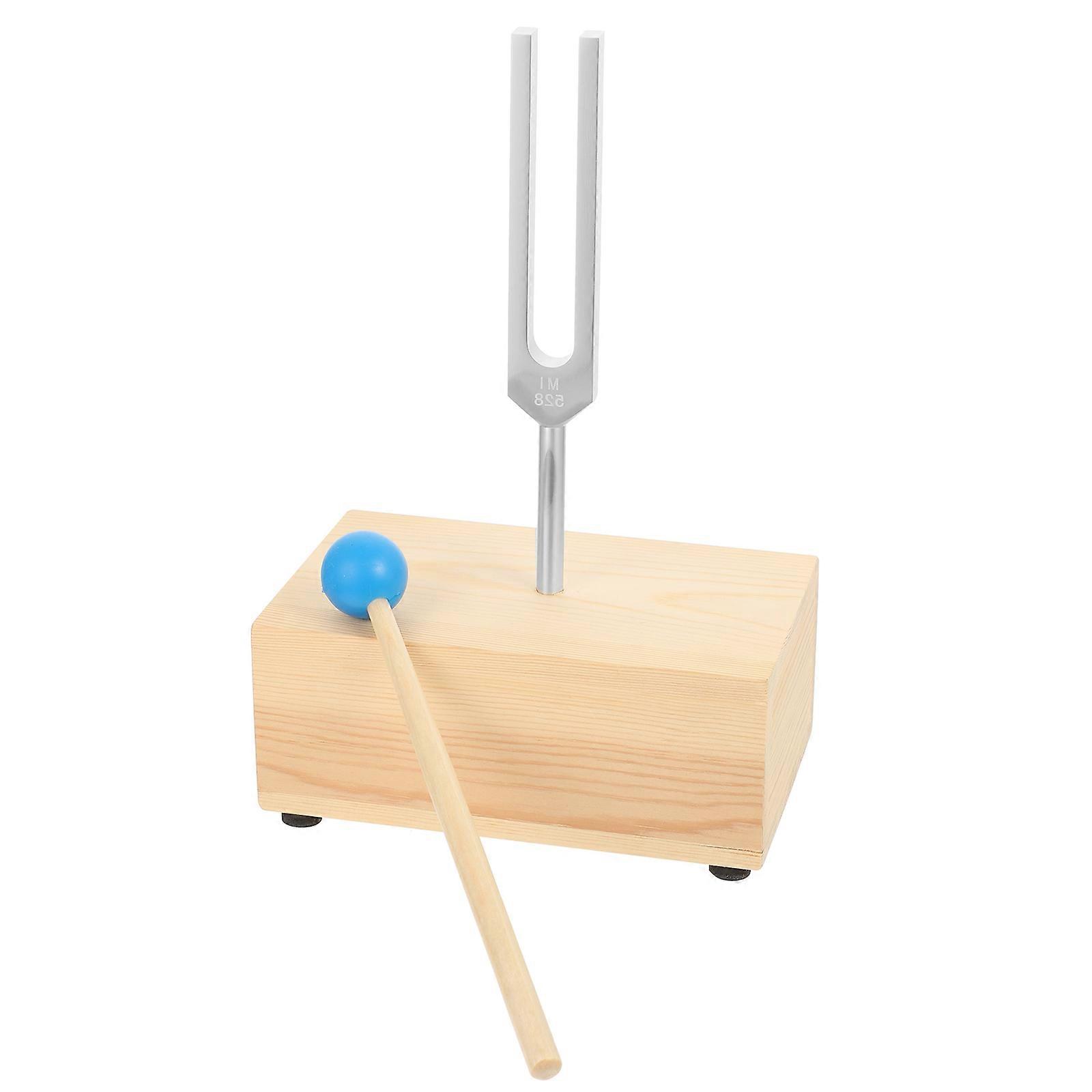 Aluminium Alloy fork Set with Wooden Hammer for Kids Assorted Color 528HZ