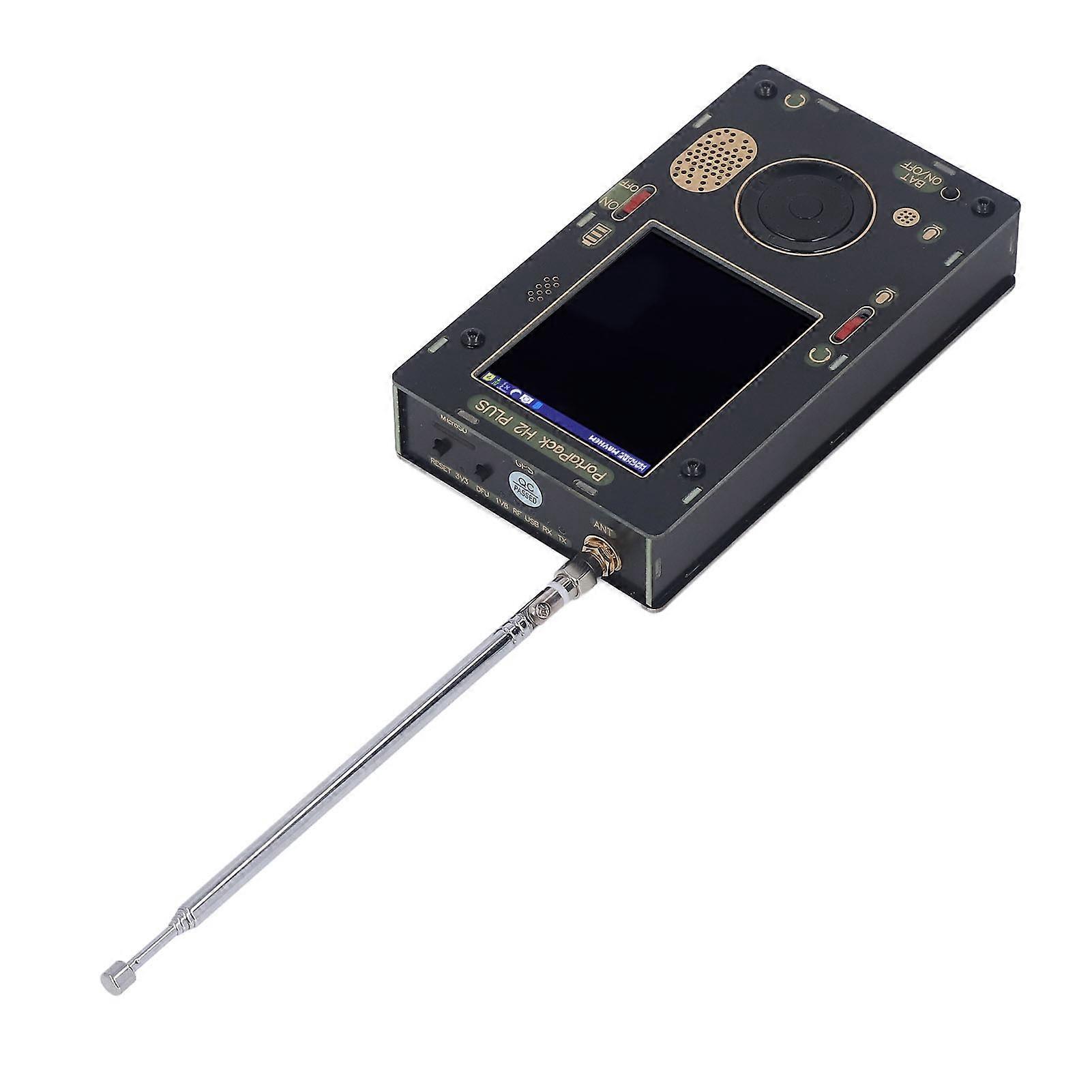 Portable Radio Transceiver 3.2in LCD Touch Screen High Sensitivity 1MHz‑6GHz SDR Transceiver with Speaker 