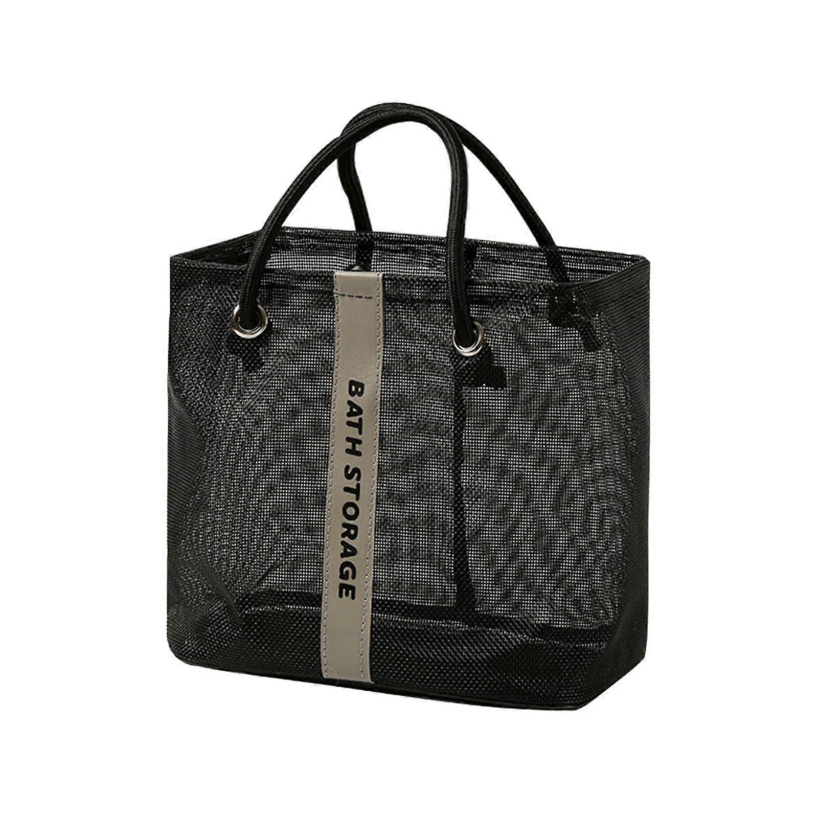 Shower Bag, Portable Mesh Toiletry Organizer with Handle for Travel, Gym, Dorm, and Bathroom Use