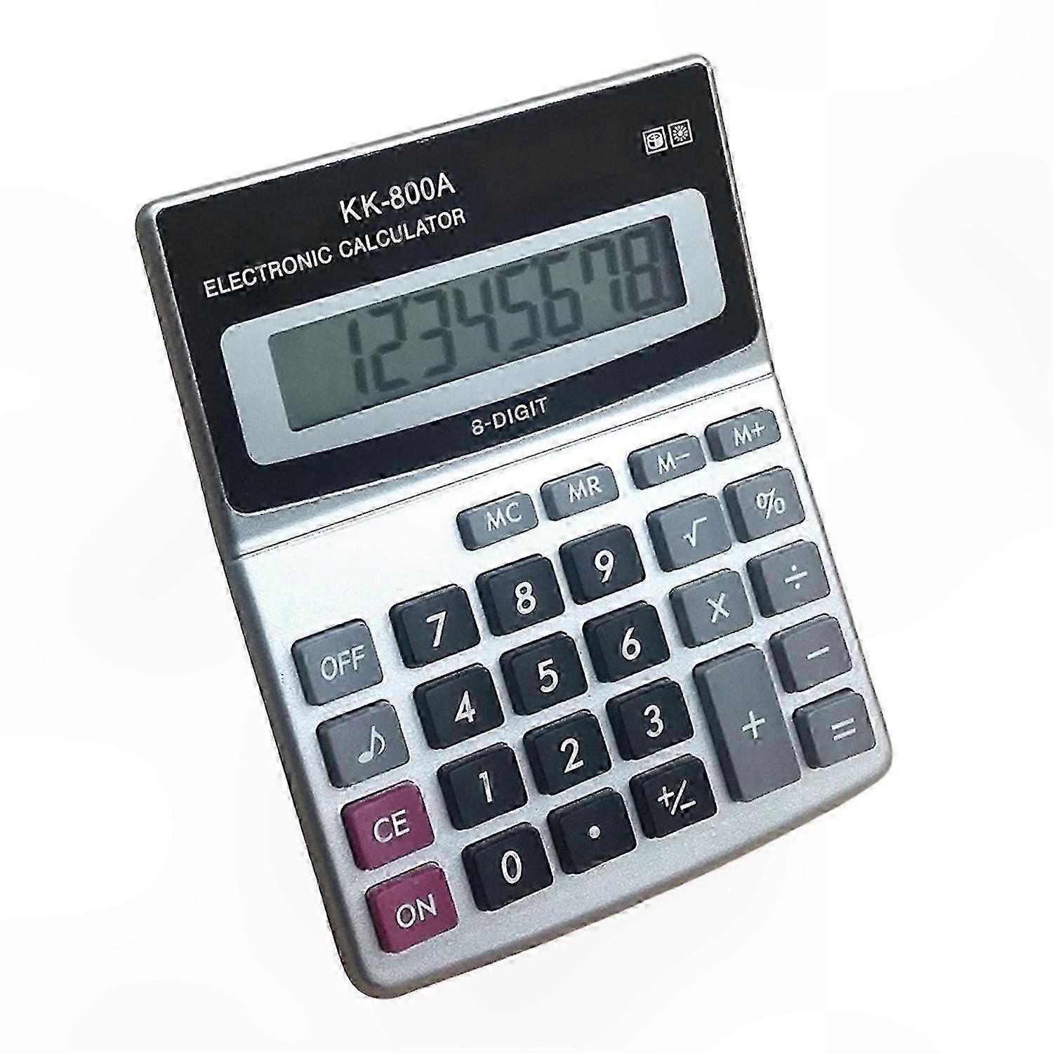 Large LCD Display Calculator with 8 Digits, Multifunctional Finance Features for Desktop Use