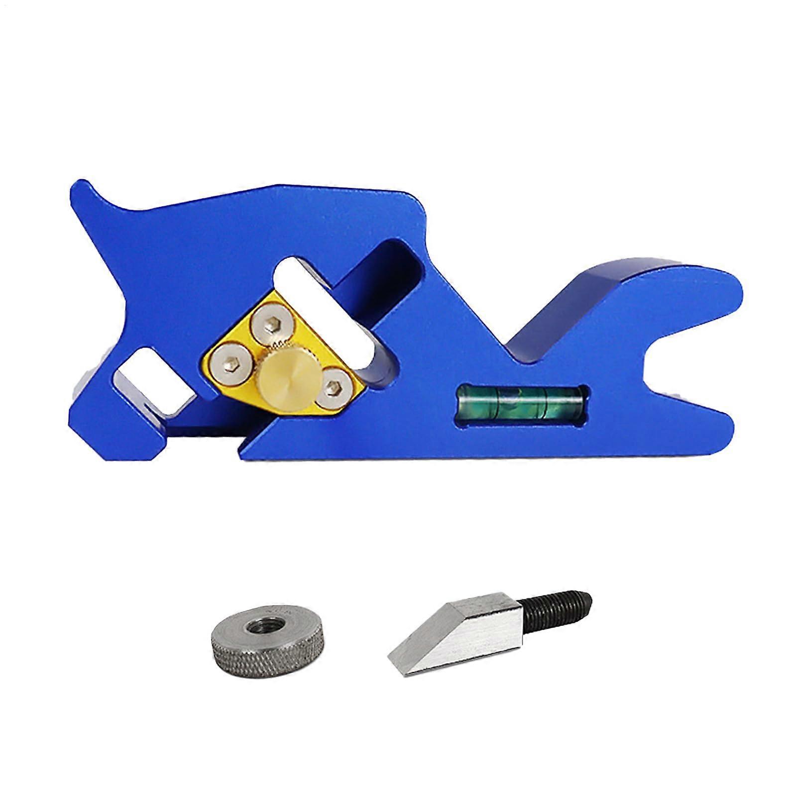 45 Degree Hand Planer with Auxiliary Locator  Corner Removal, Trimming Tool Blue