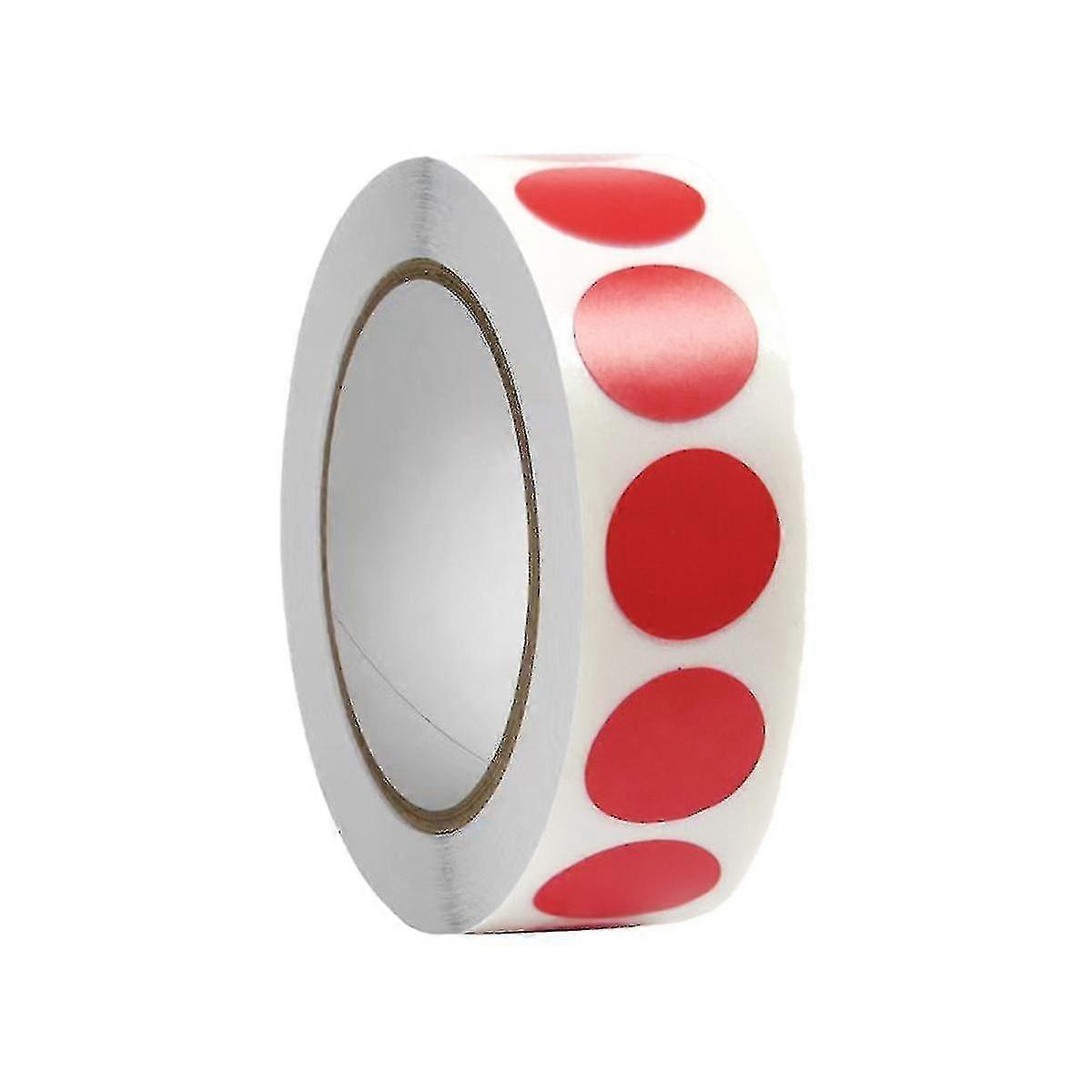 Red Dot Stickers yard Sheets Per Roll Suitable For Offices Warehouses Classrooms 13mm