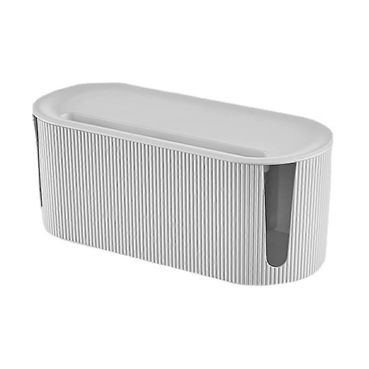 1 Piece Cable Organizer Box with Lid for Power and Data Cables Practical Tidy Home or Office