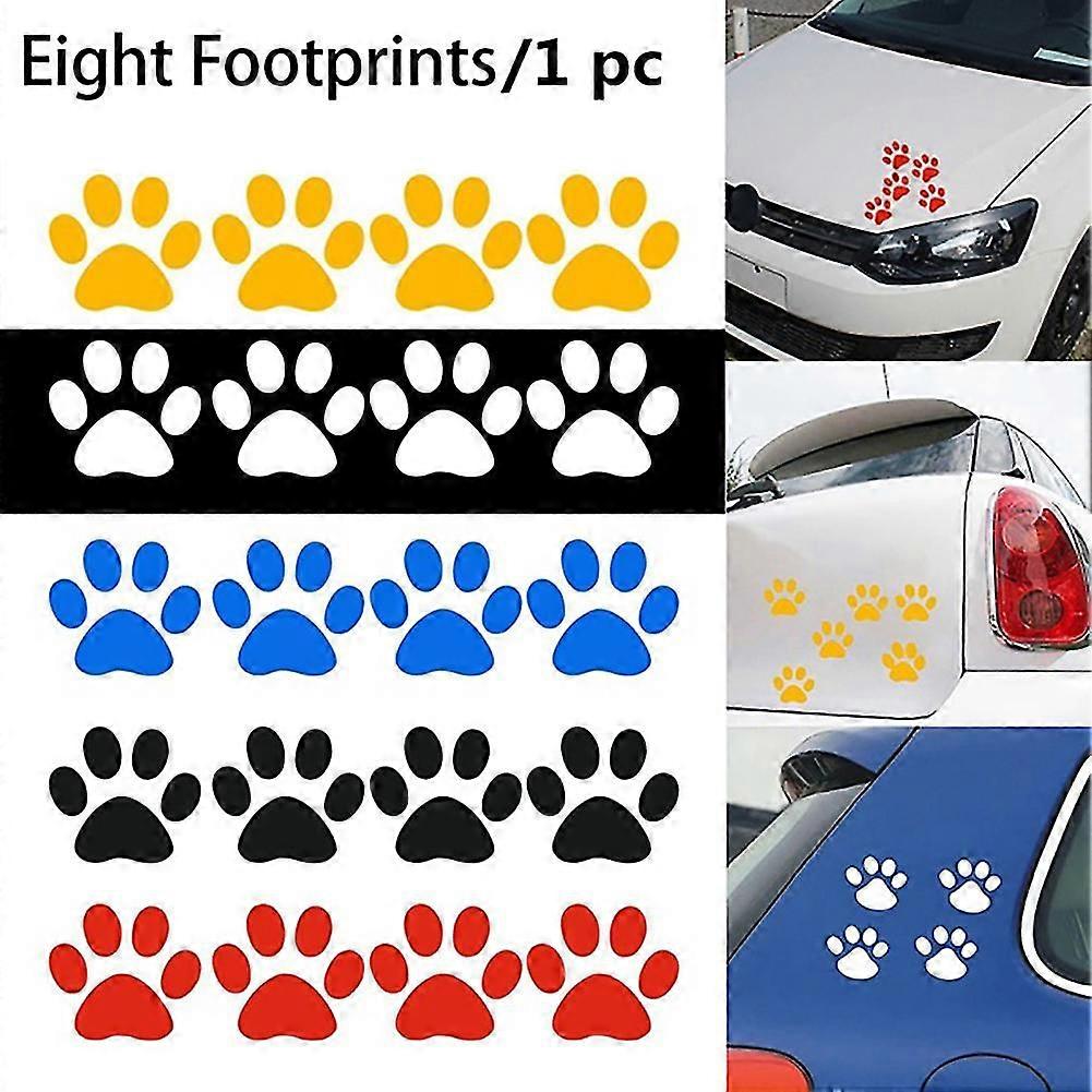 Cute Cat Paw Footprint Reflective Car-Styling Vehicle Decals Sticker Decoration