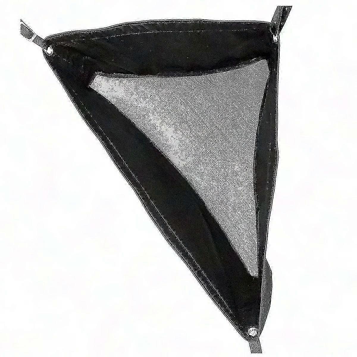 Horse Corner Feeder Deep Hay Bag with Mesh Bottom and Snaps for Goats and Horse Trailer Stall