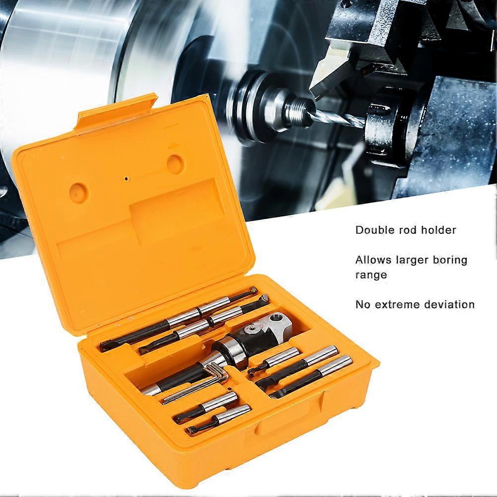 9PC 2-Inch Boring Head Set 1/2-Inch R8 Shank CNC Milling Kit