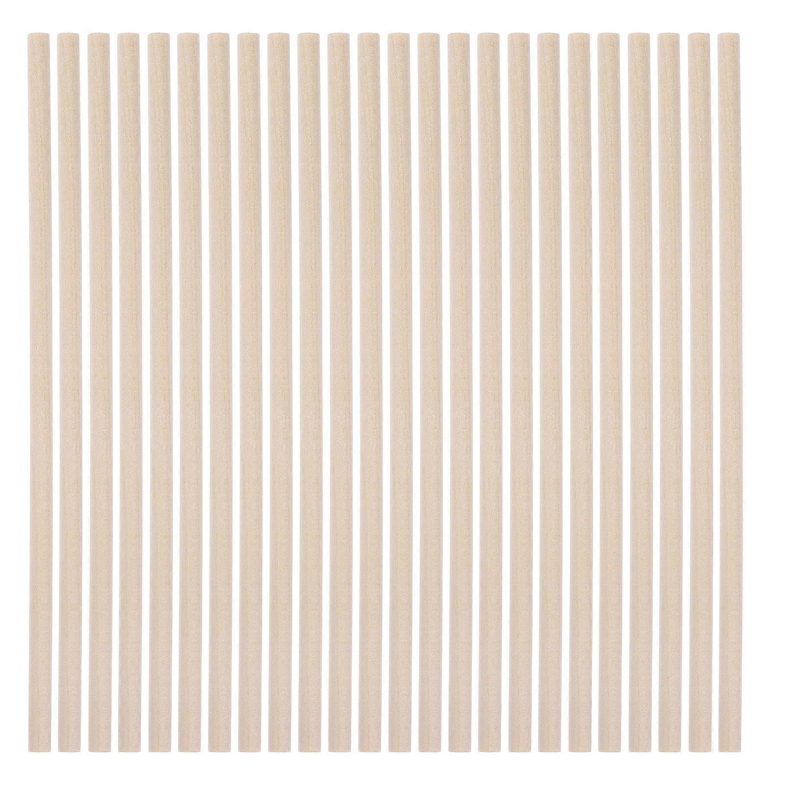 50pcs Natural Unfinished Wooden Dowel Rods for Crafts DIY Projects Macrame Wood Sticks for Creative Expression