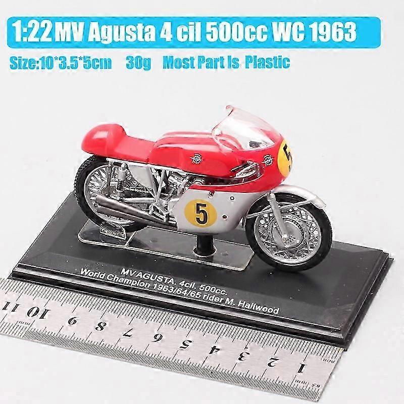1 22スケール ヴィンテージ イタレリ MV アグスタ 500cc ワールドチャンピオン 1967 ライダー #1 G アゴスティーニ ダイキャスト オートバイモデル おもちゃ バイク アクリルボックス