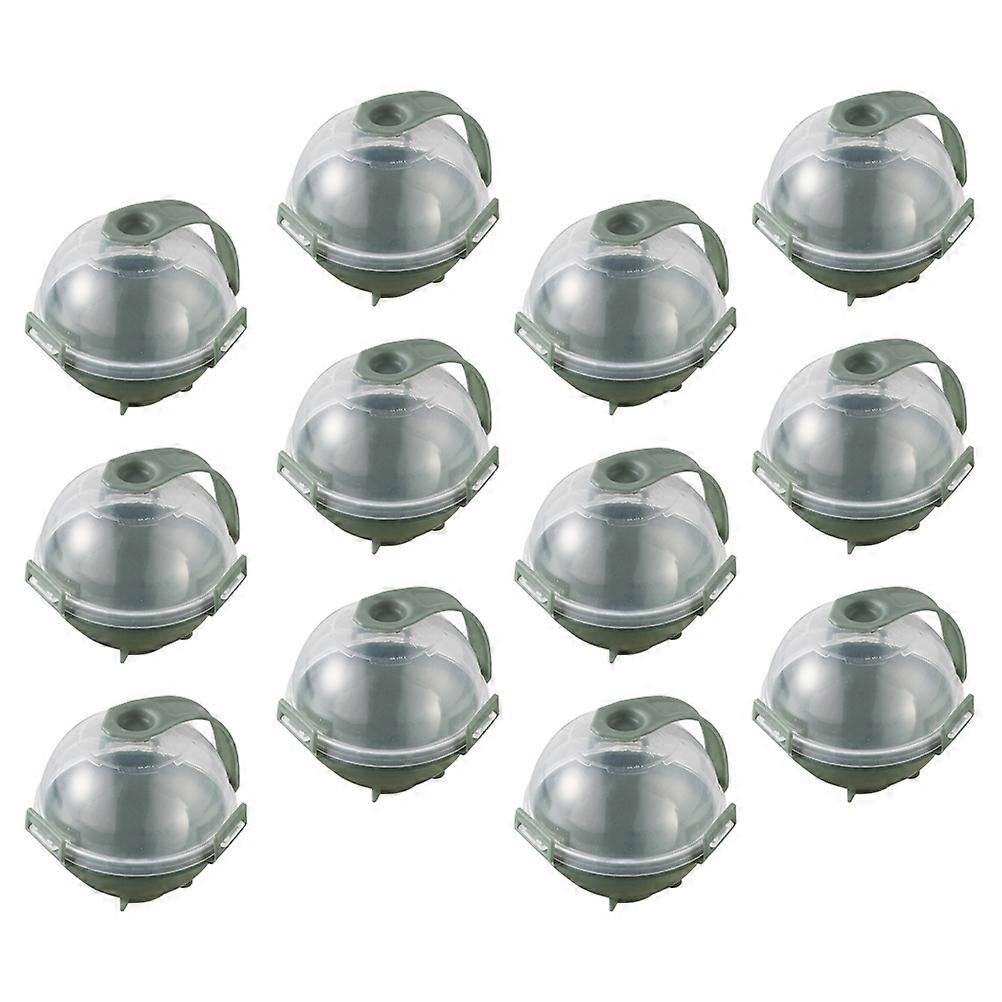 Household Ice Ball Mold Round Ice Ball Makers for Drink Enthusiasts Green Pp Material Ice Making 12Pcs