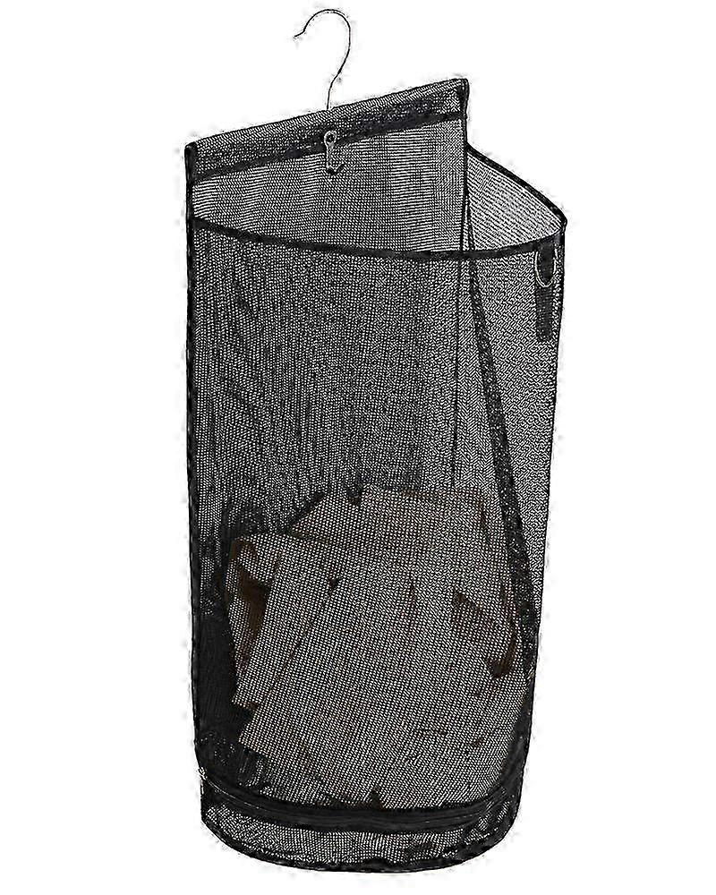 Foldable Half-Round Mesh Laundry Basket for Home Storage - Space Saving Hanging Clothes Hamper