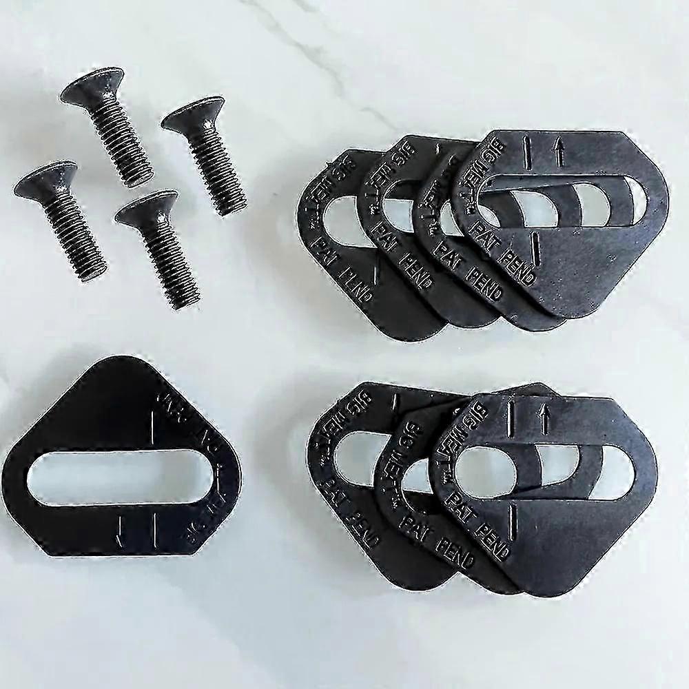 Cleat Wedges for Road and MTB Pedals 8 Pieces per Pack Enhance Bike Fit Compatibility with SPD SL ATAC Speedplay Crank Brothers Systems