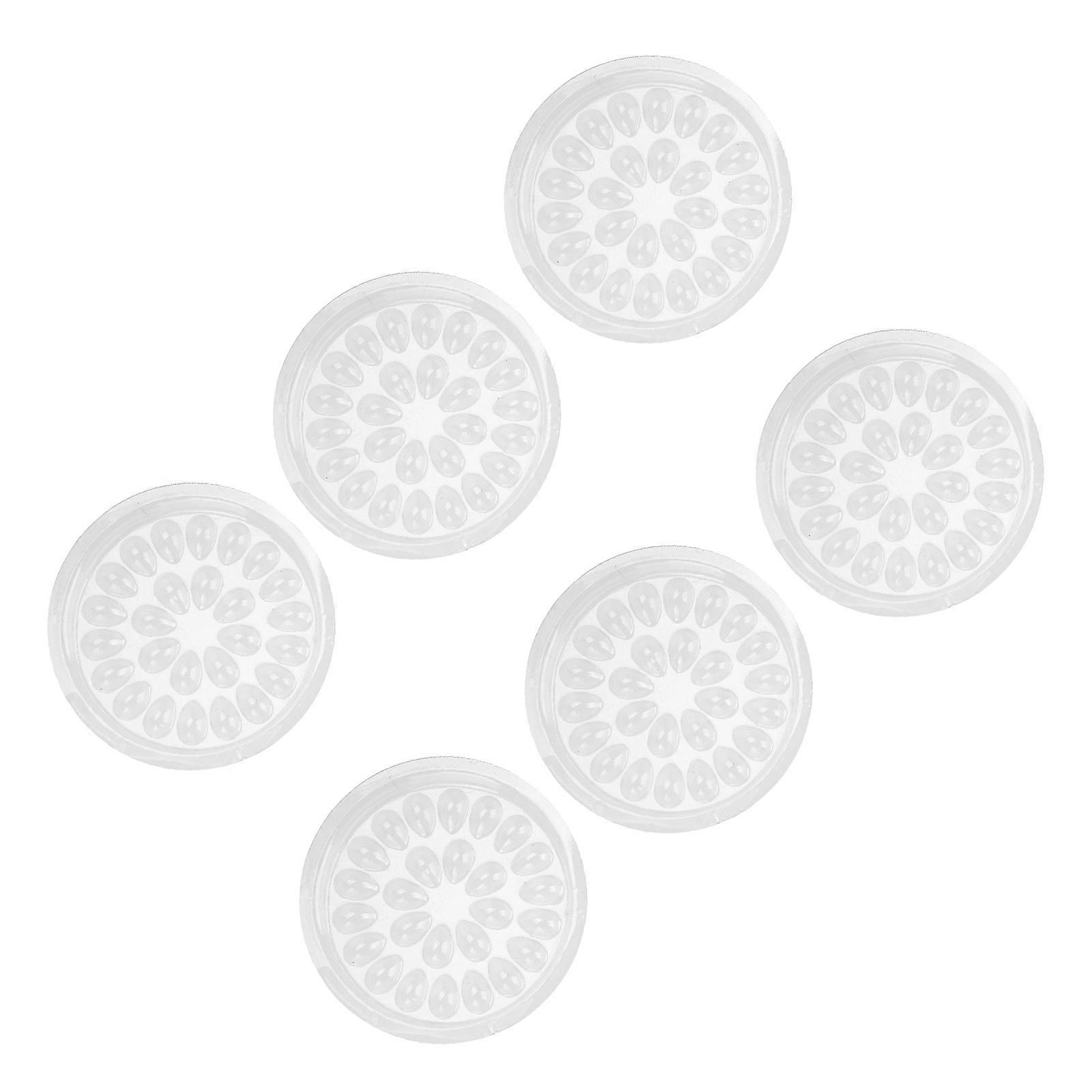 50pcs Clear PVC Eyelash Glue Holders 4.8cm Tray for Extensions