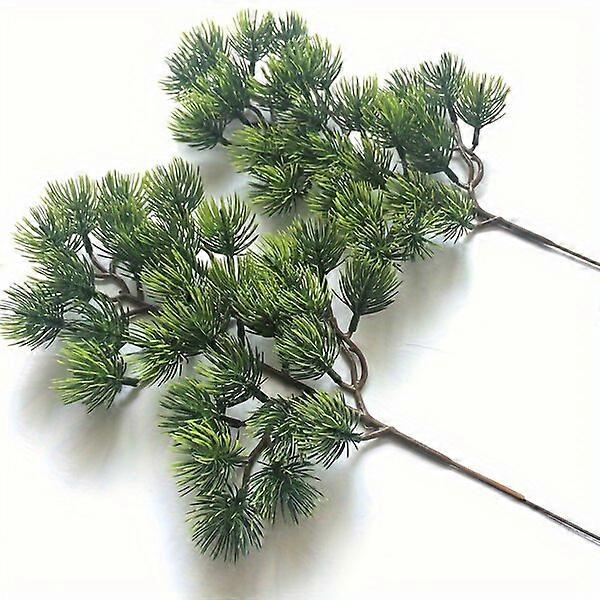 Artificial pine branches, 4 pieces, universal decoration integrating into various environments