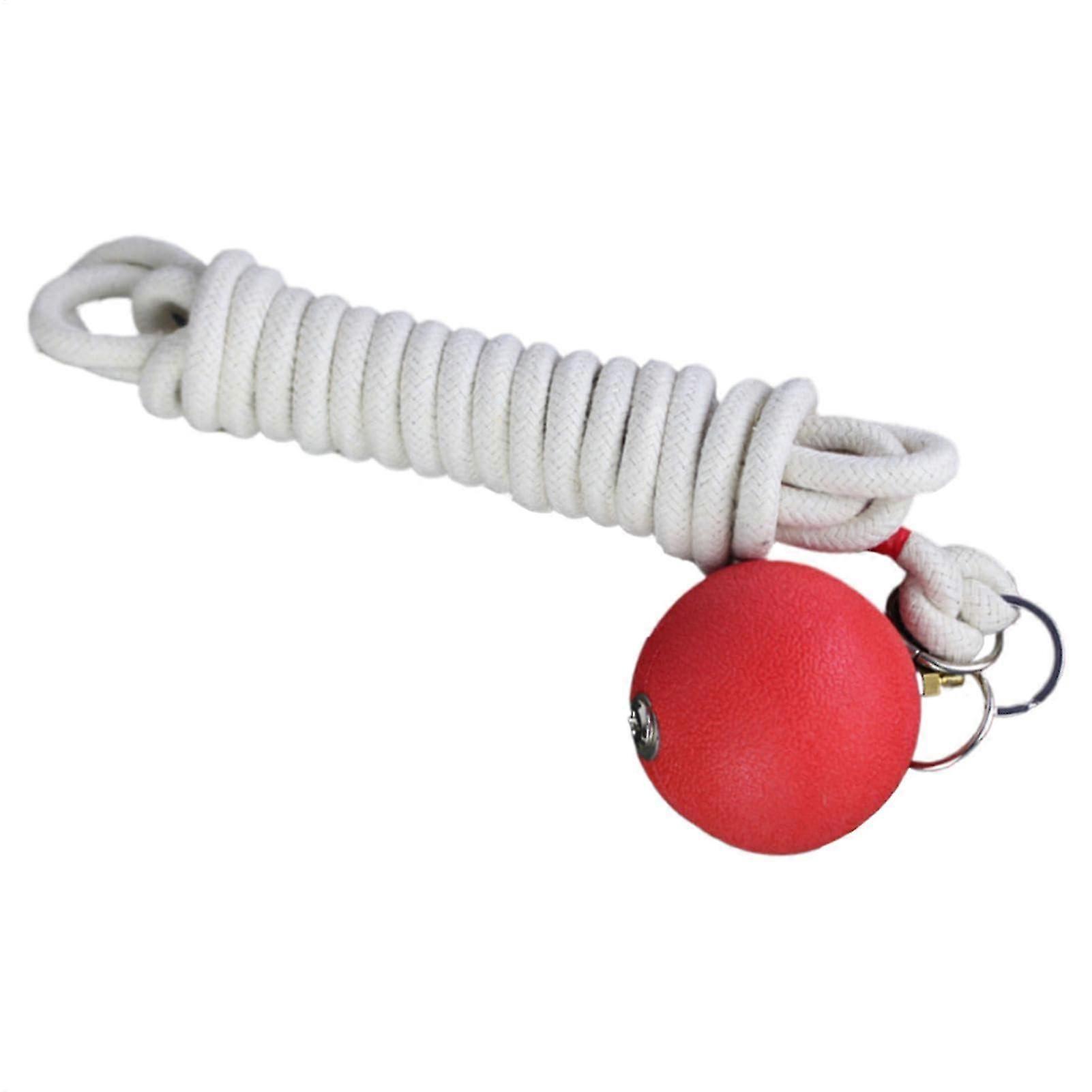 Rope Dart Hammer for Martial Arts Training - 137.8" Silver Rubber Throw Weapon with Safe Design